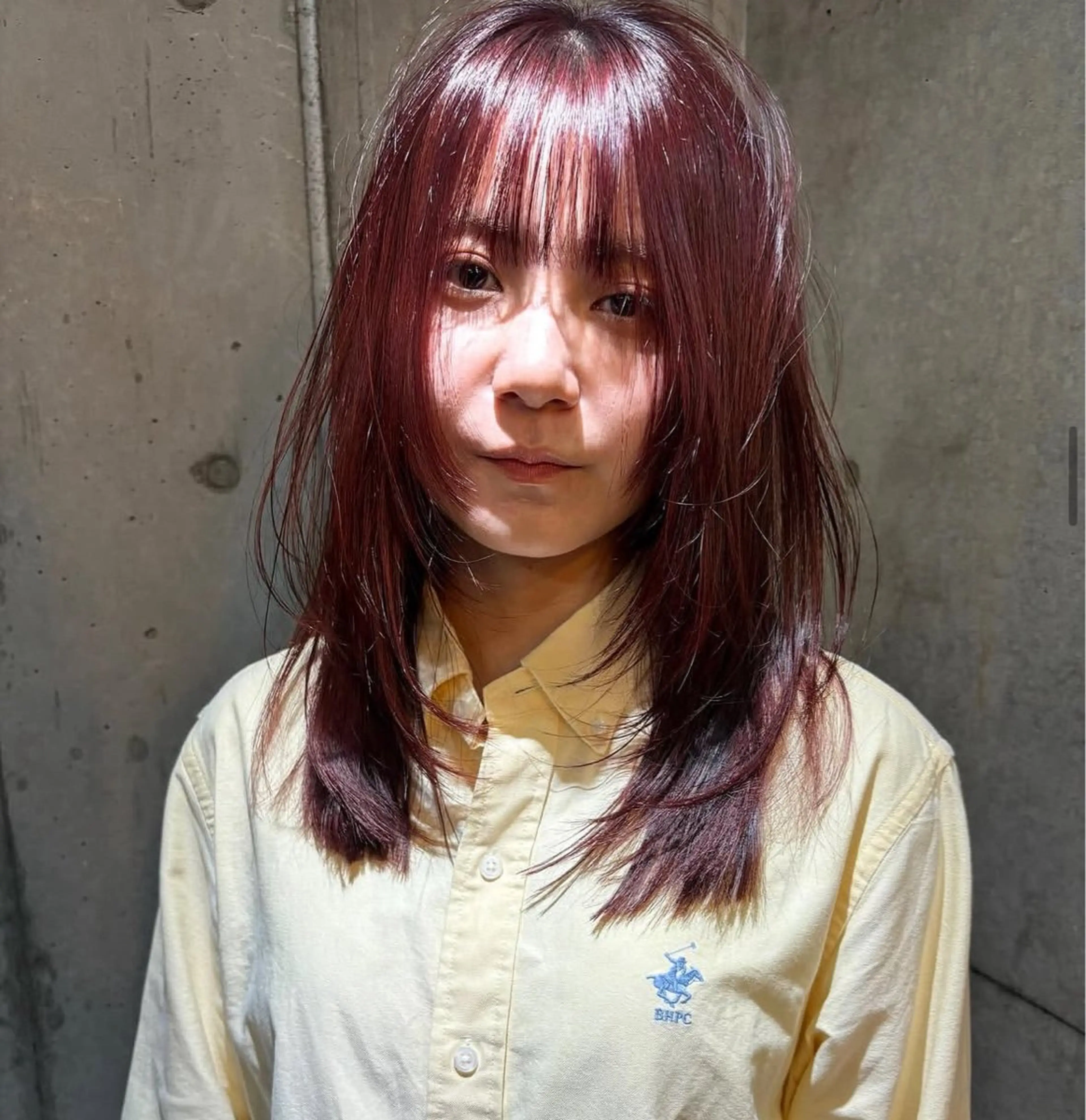 セミロング カラー パーマ ヘアアレンジ メンズ キッズ ヘアカラー トリートメント デザインパーマ メンズカット 郁美のヘアスタイル