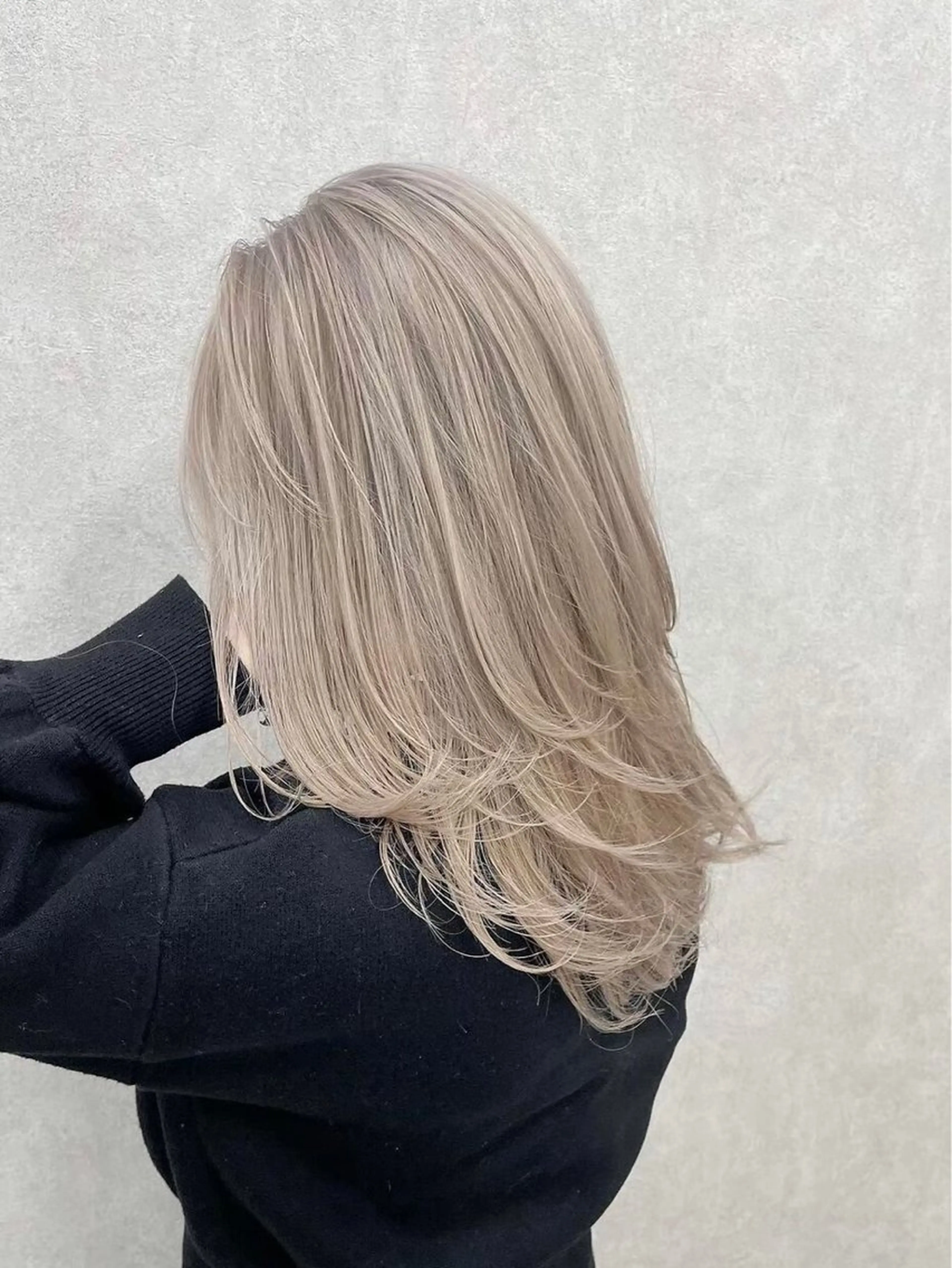 セミロング カラー パーマ ヘアアレンジ 江坂エリア最安値◎ ブリーチ*土田のヘアスタイル