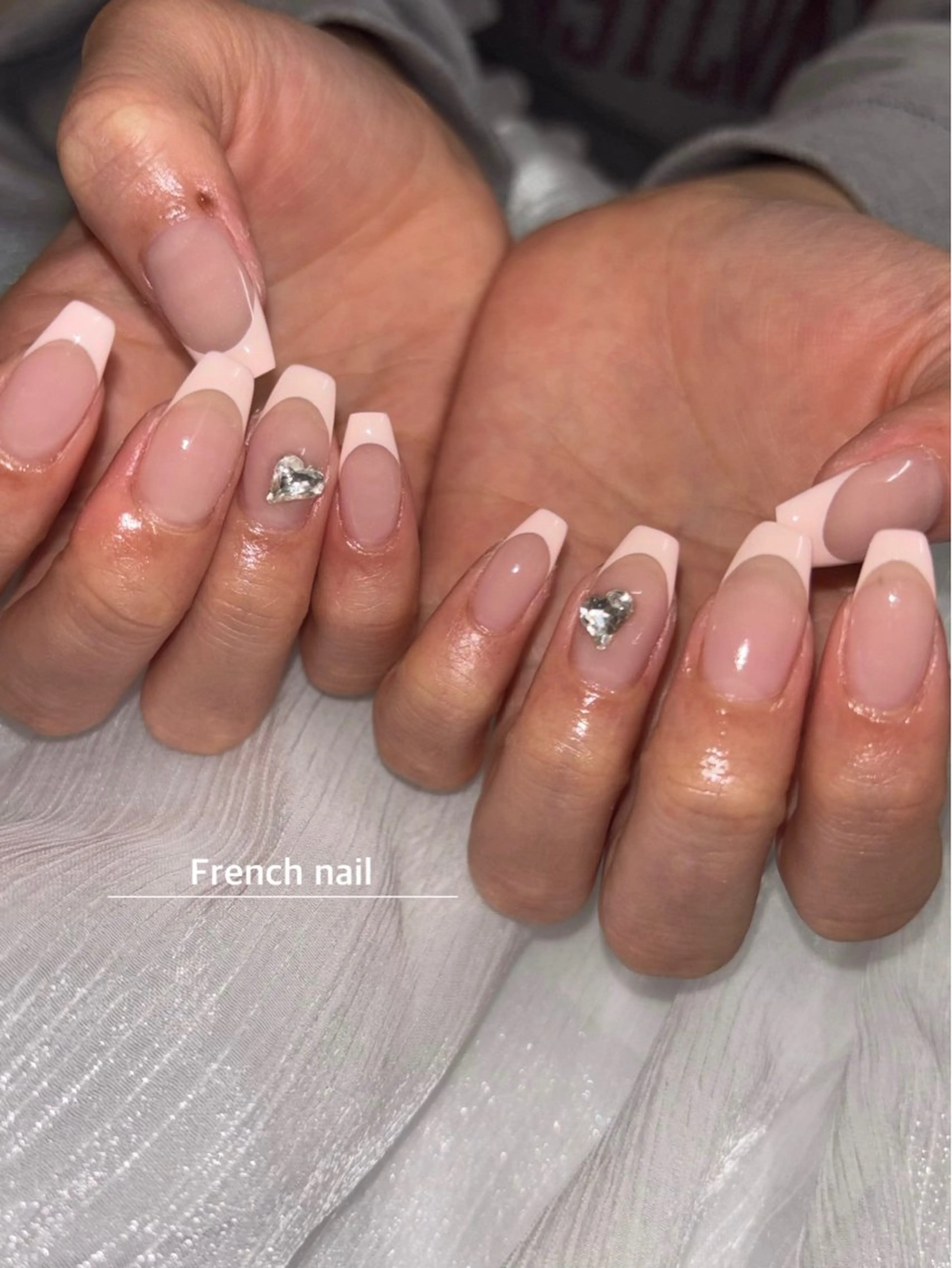ネイル フレンチネイル ピンク Nail Salon Luzのネイルデザイン