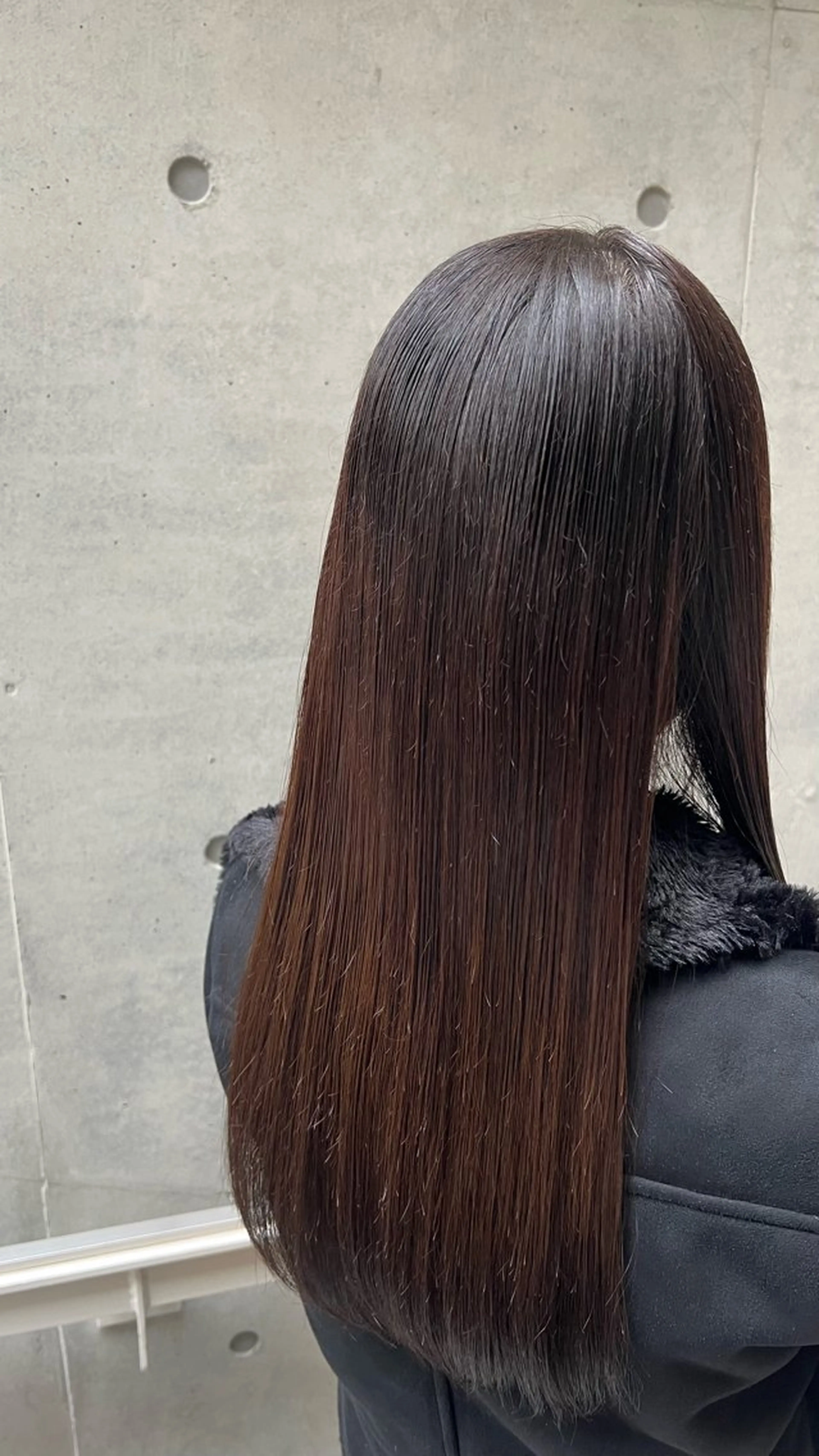 ロング 縮毛矯正 hinata ひなたのヘアスタイル