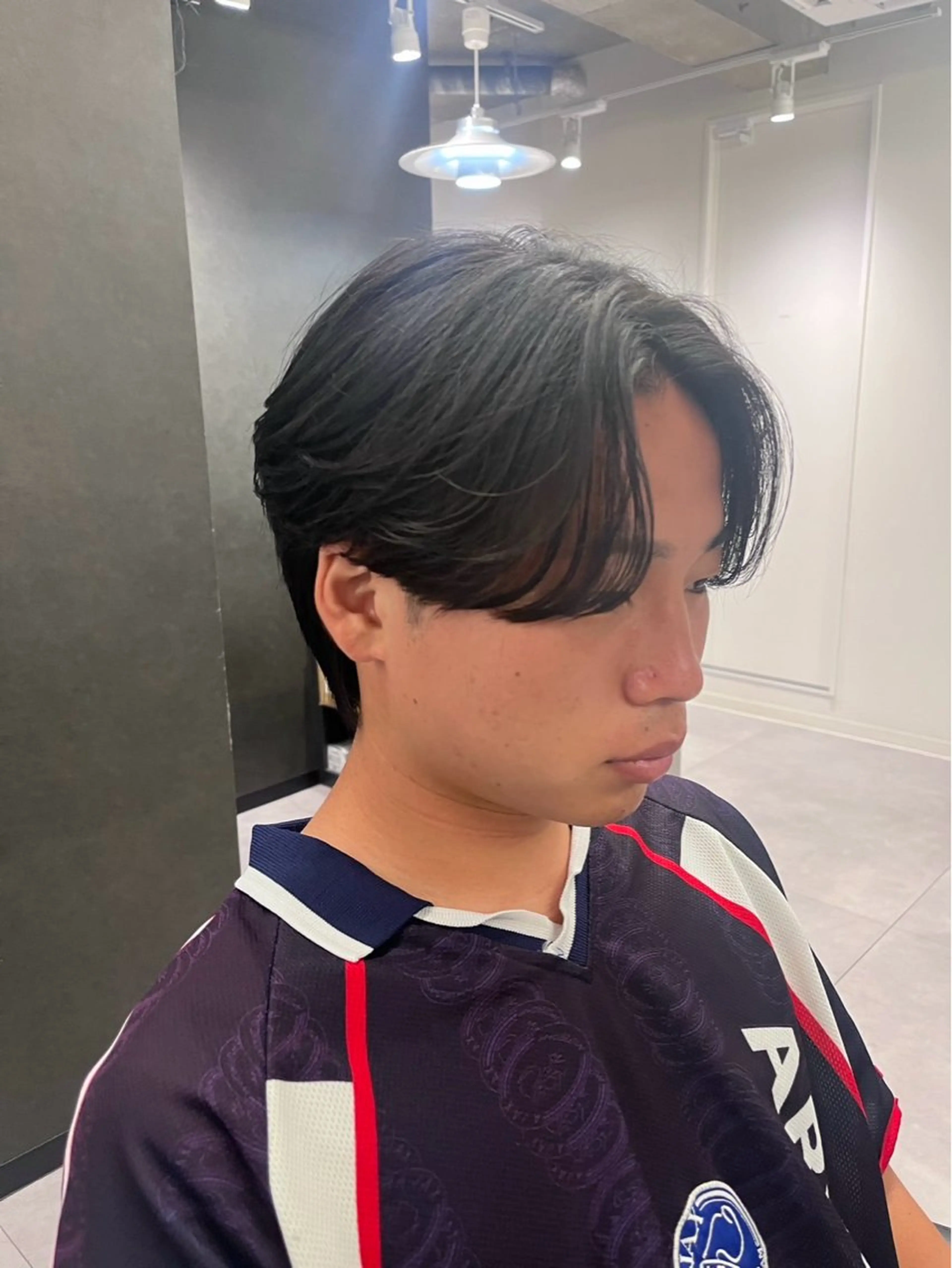 メンズ 💎曲がる縮毛矯正 💎透明感カラーのヘアスタイル