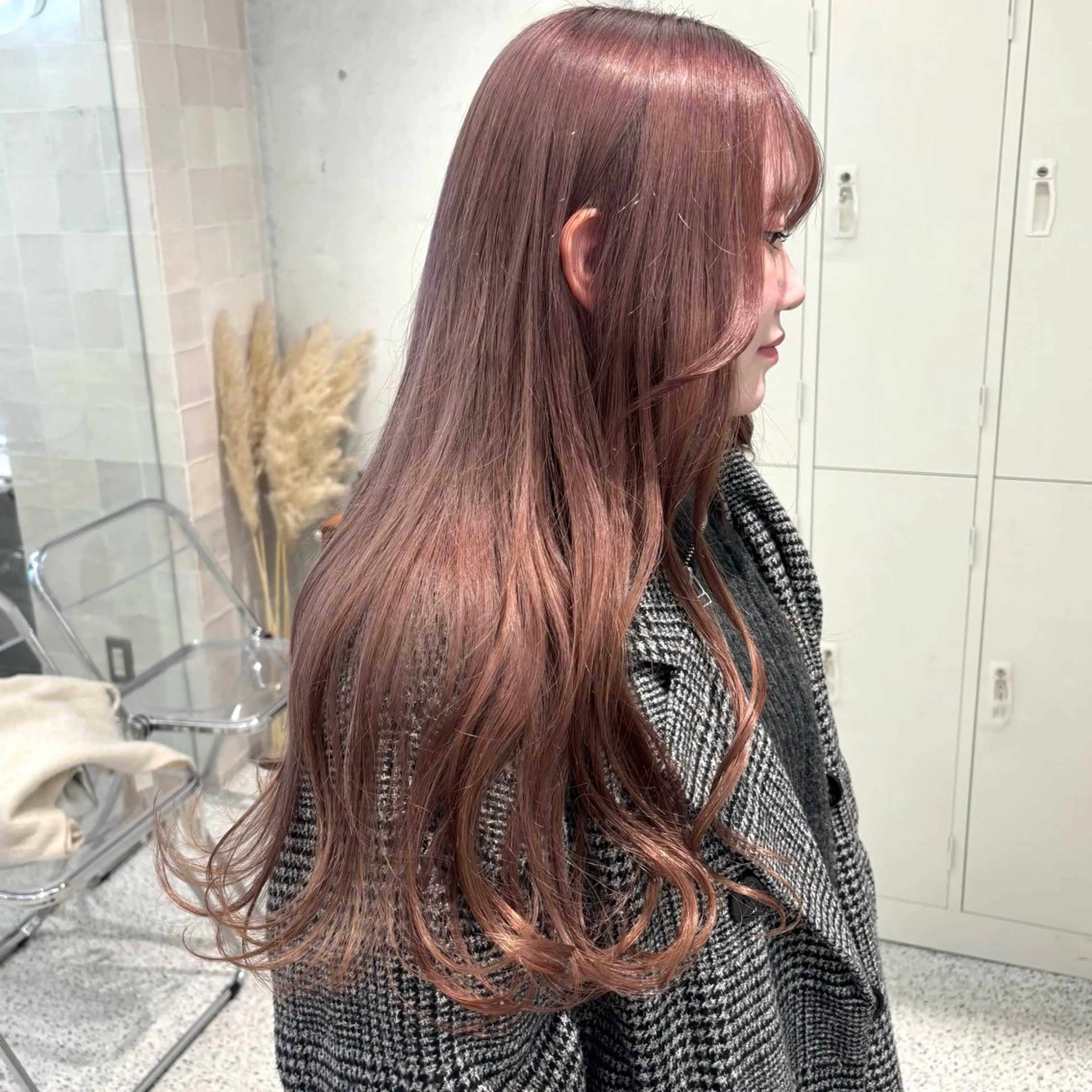 ロング ヘアカラー トリートメント 韓国レイヤー/ヘア カラー🎀ayamiのヘアスタイル