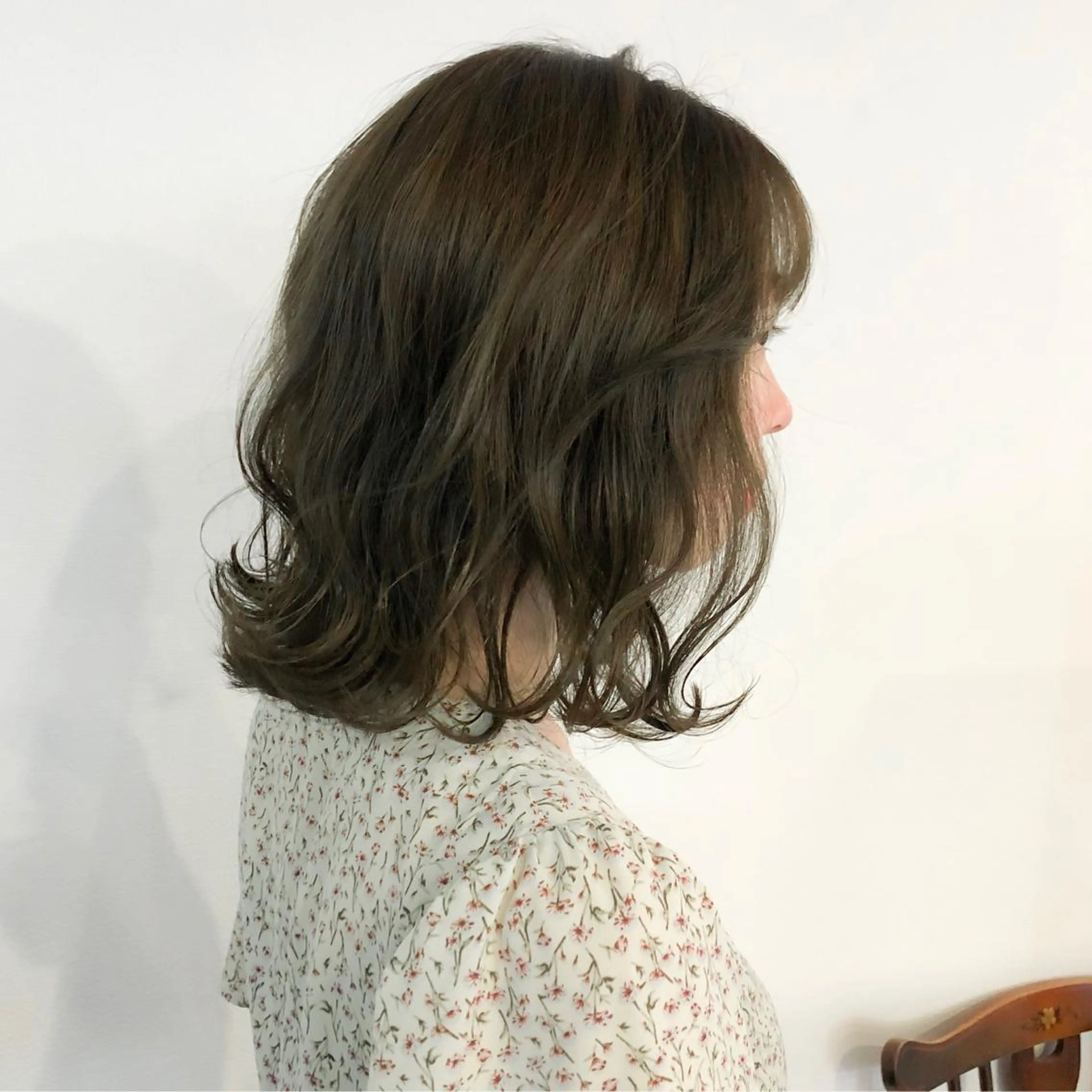 ミディアム カラー ベージュカラー オリーブベージュ ダメージレスサロン✨ kayo🌱のヘアスタイル