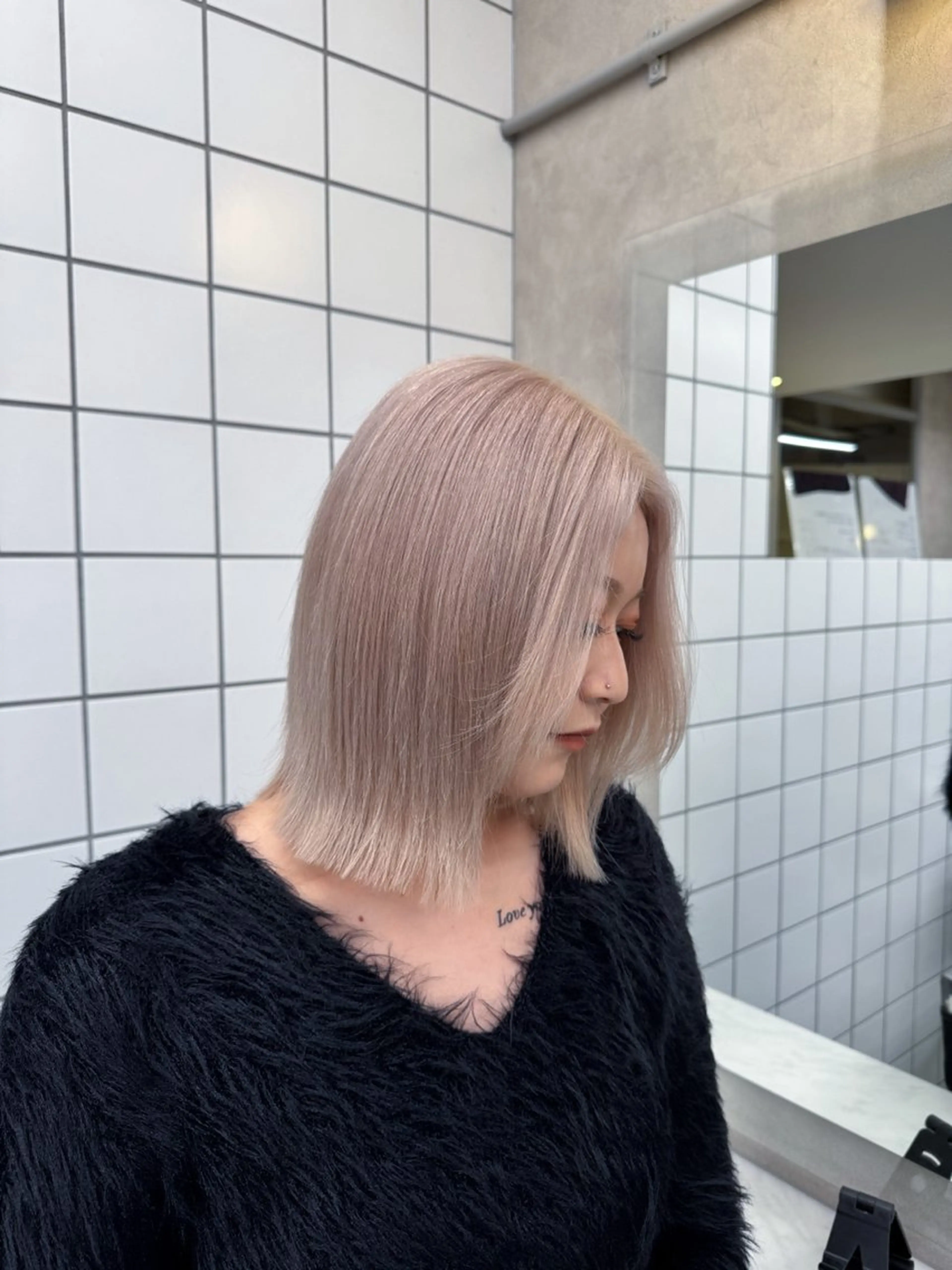 ミディアム カラー ヘアアレンジ Over hair_ misakiのヘアスタイル