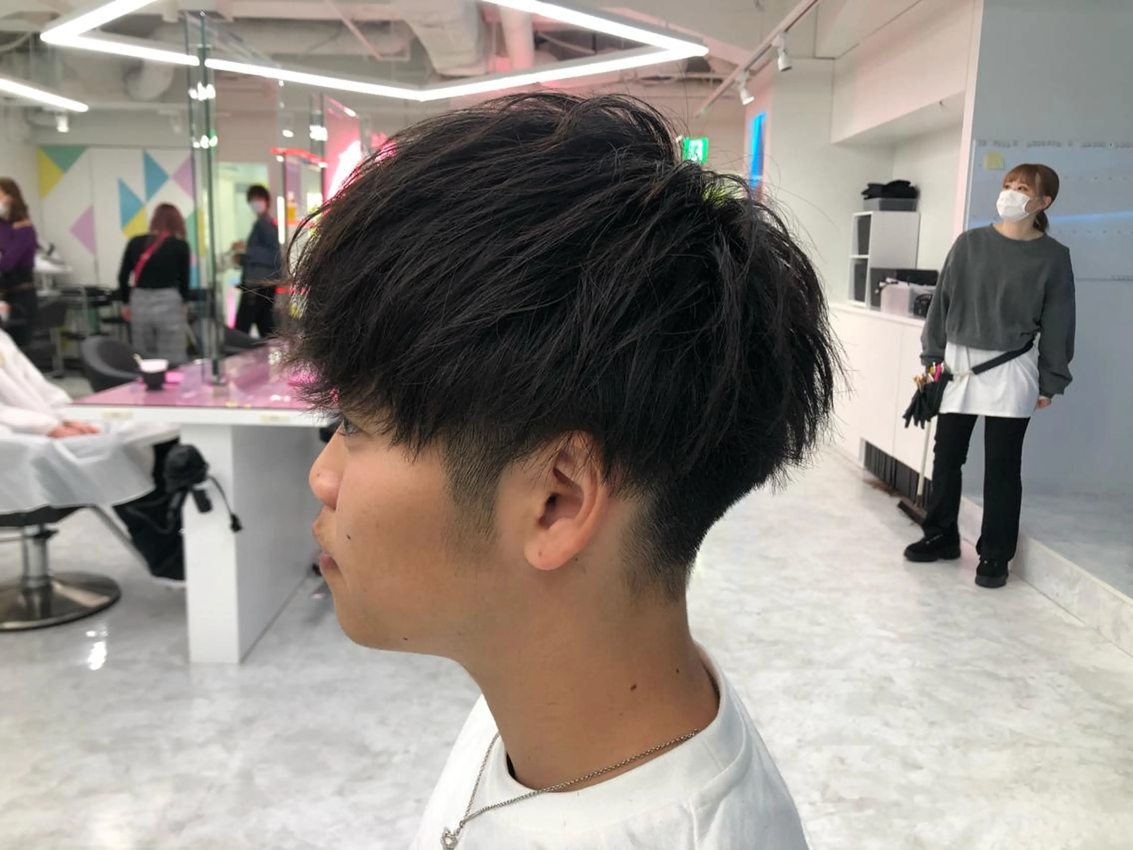 パーマ メンズ BABY 艶髪暗髪ヘア💖達人のヘアスタイル