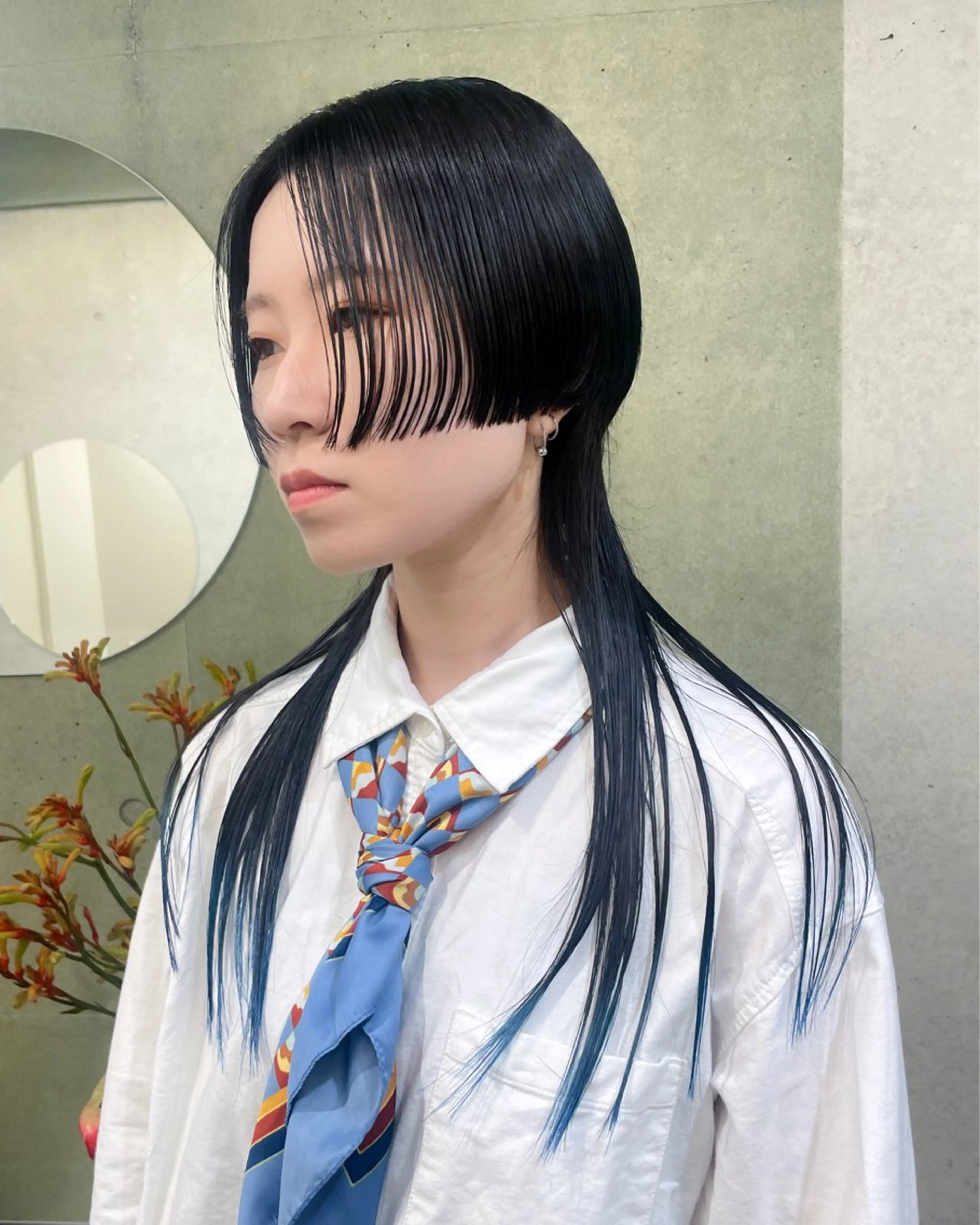 セミロング ミウ☆ ブリーチダブルカラーのヘアスタイル