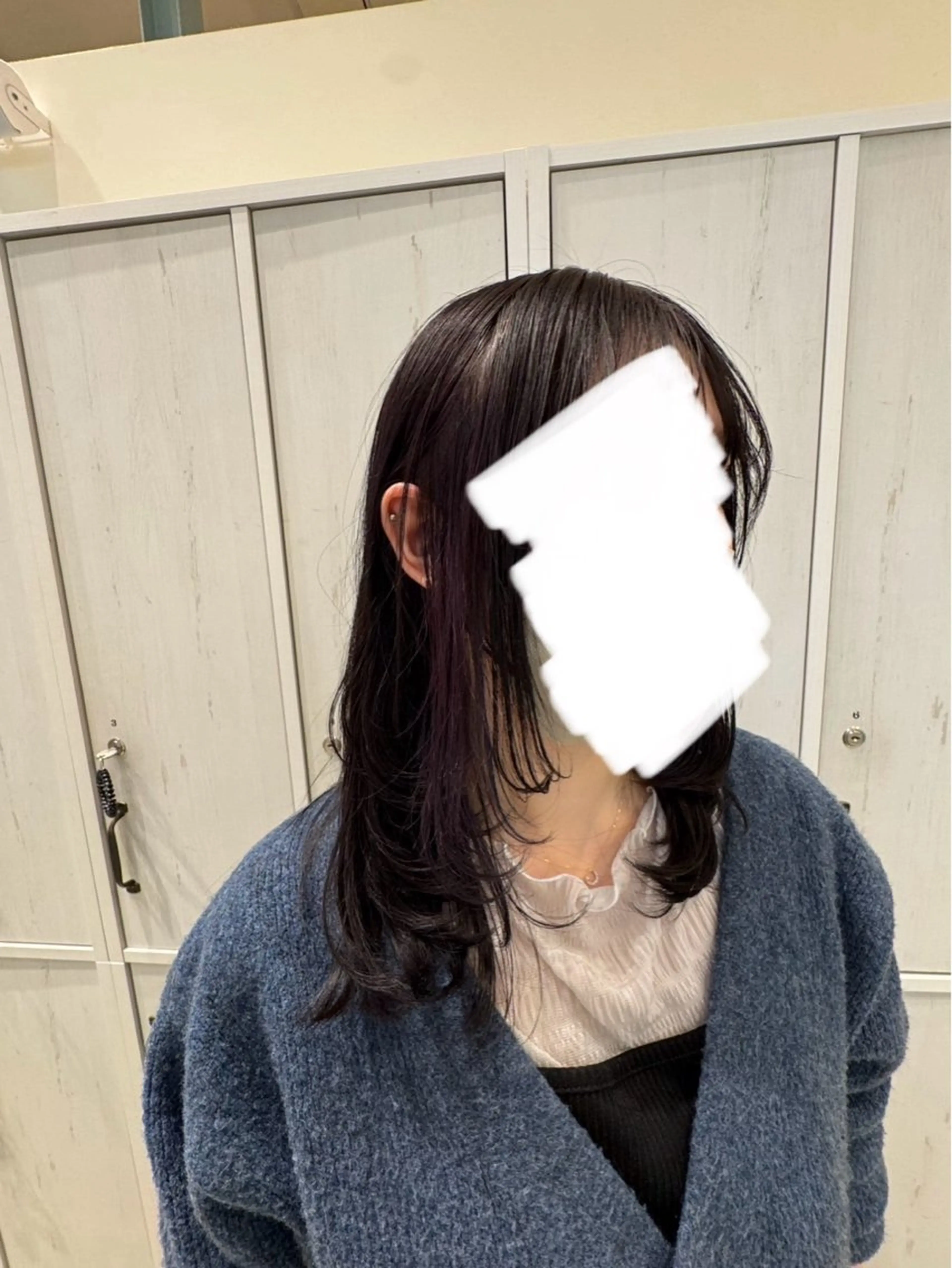 セミロング カラー 加藤 風花のヘアスタイル