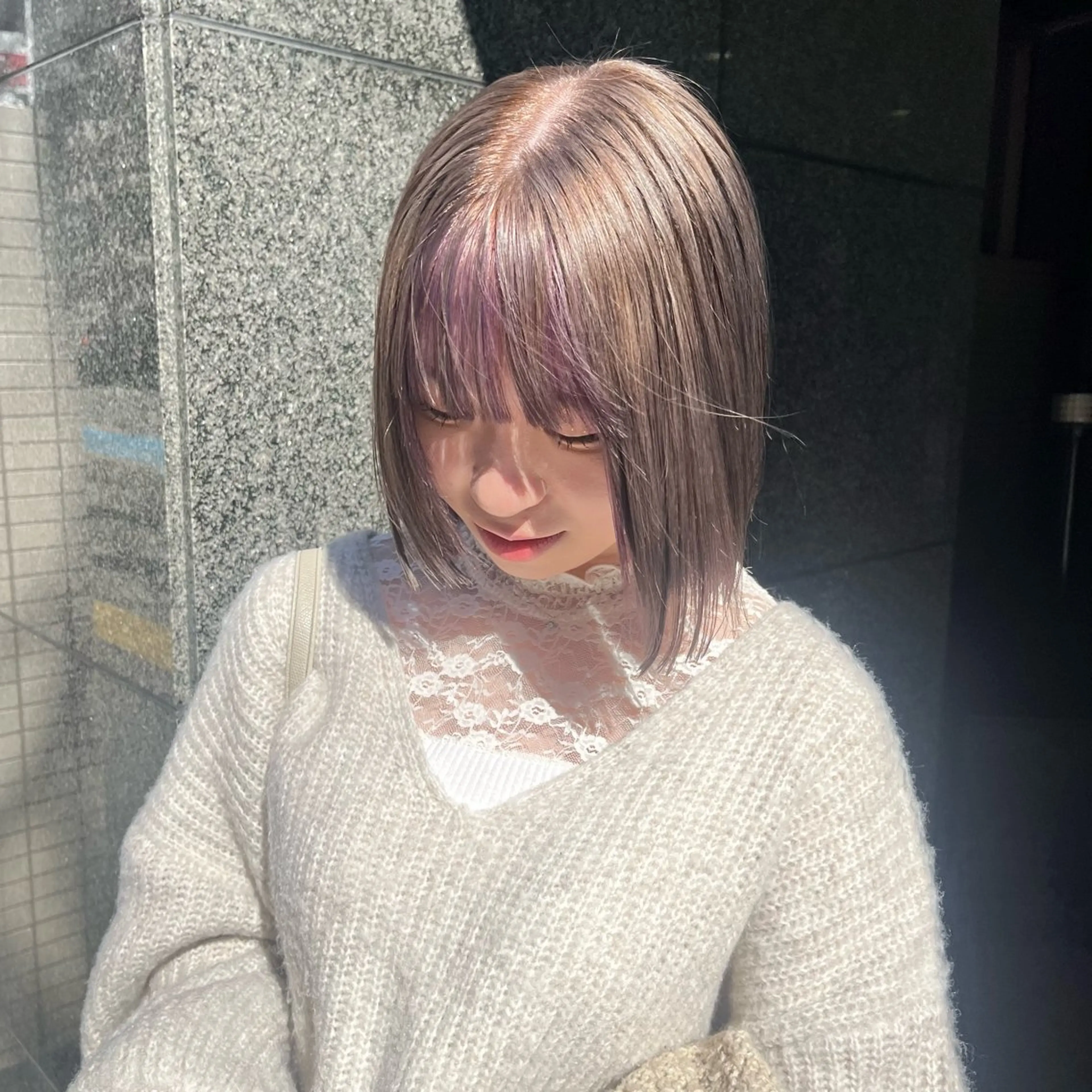 ミディアム カラー はるか/ CosyVelvetのヘアスタイル