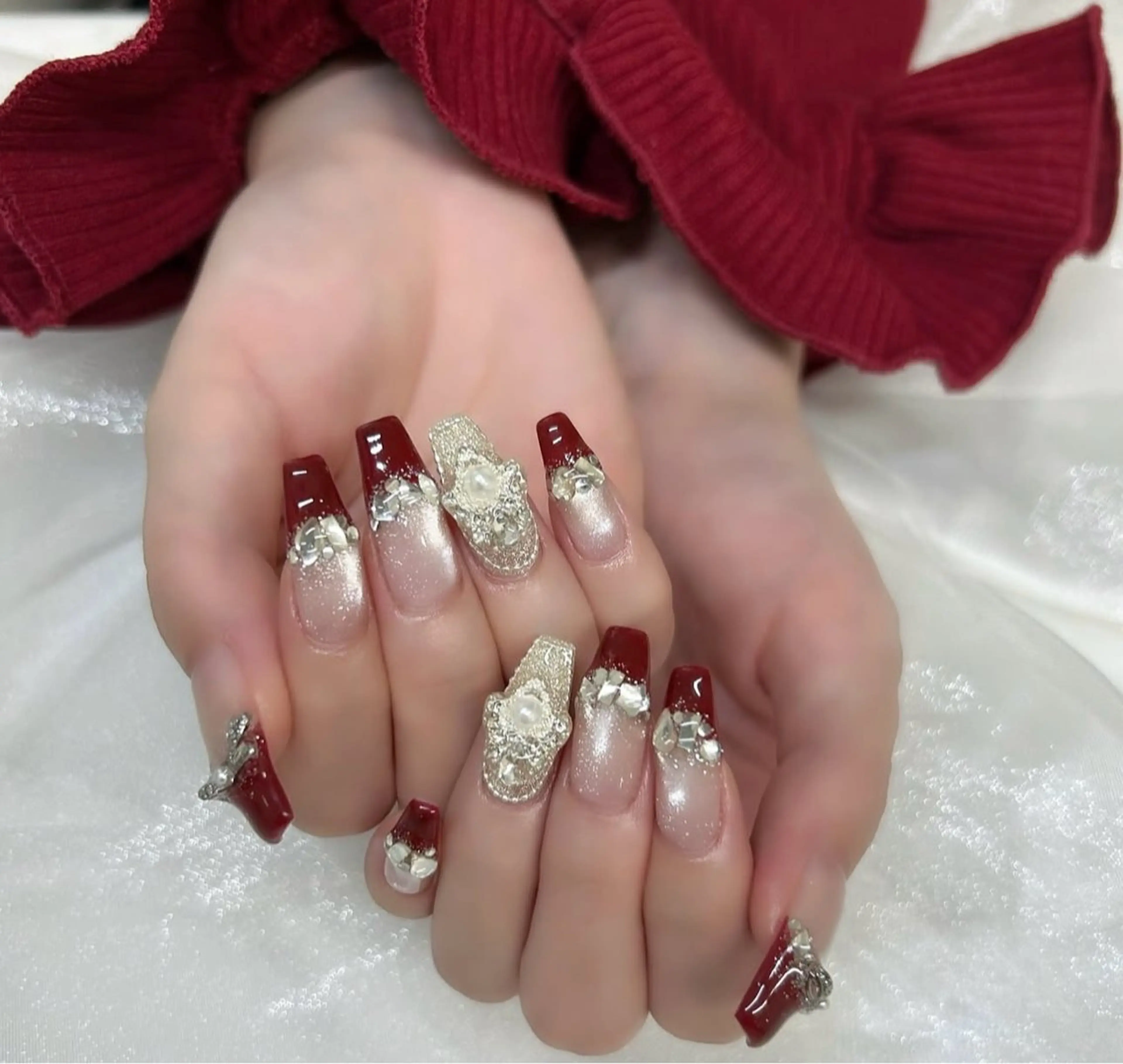 ネイル 韓国ネイル 持ち込み ニュアンスネイル ネイルチップ ハンドネイル TABI ANA.CHUOのネイルデザイン