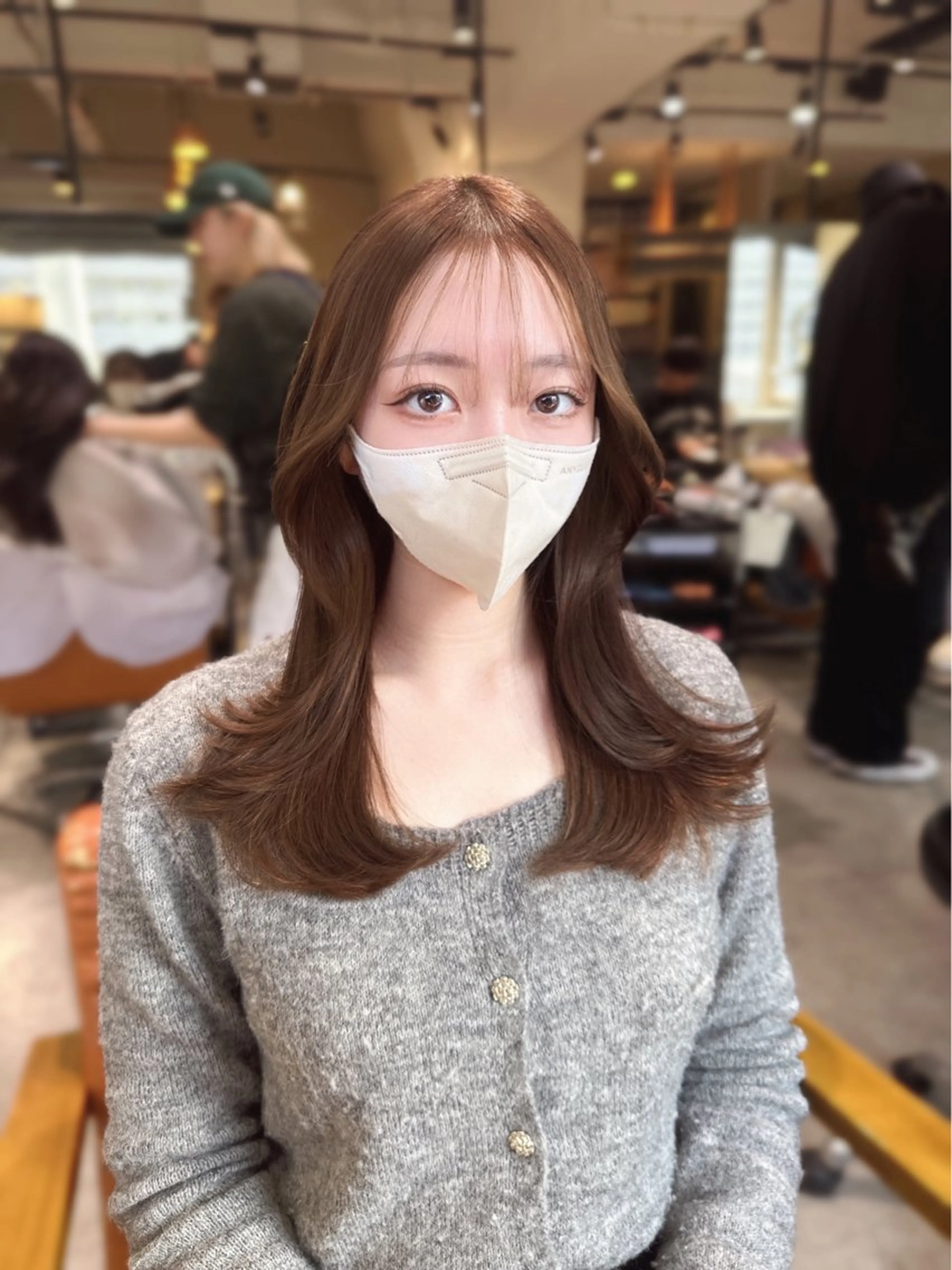 セミロング 平尾 樹里のヘアスタイル