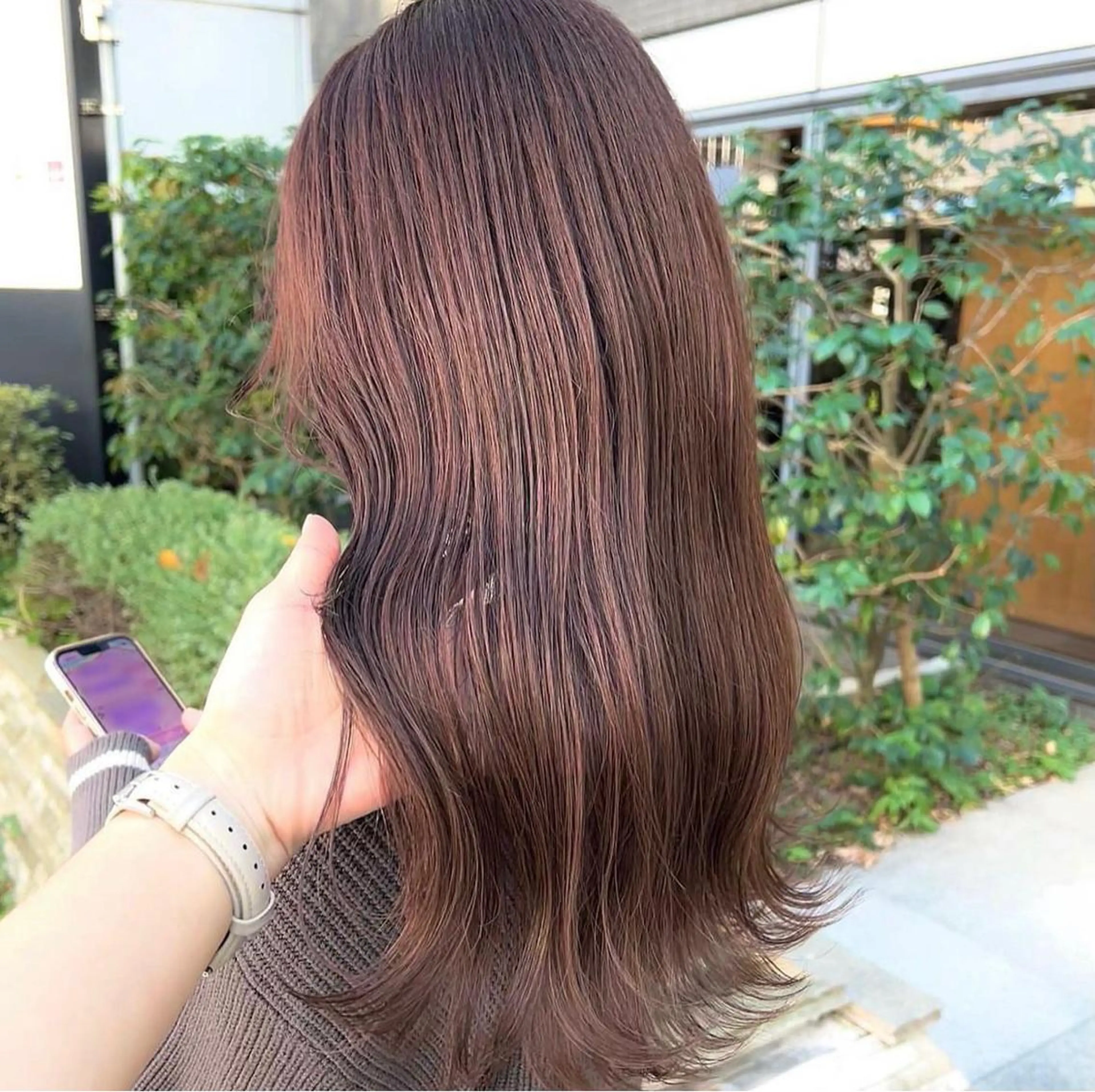 ロング カラー パーマ ヘアアレンジ メンズ キッズ ネイル マツエク・マツパ アイブロウ ブラウン カット ヘアカラー トリートメント EMANON梅田店所属・前川 朋香のヘアスタイル