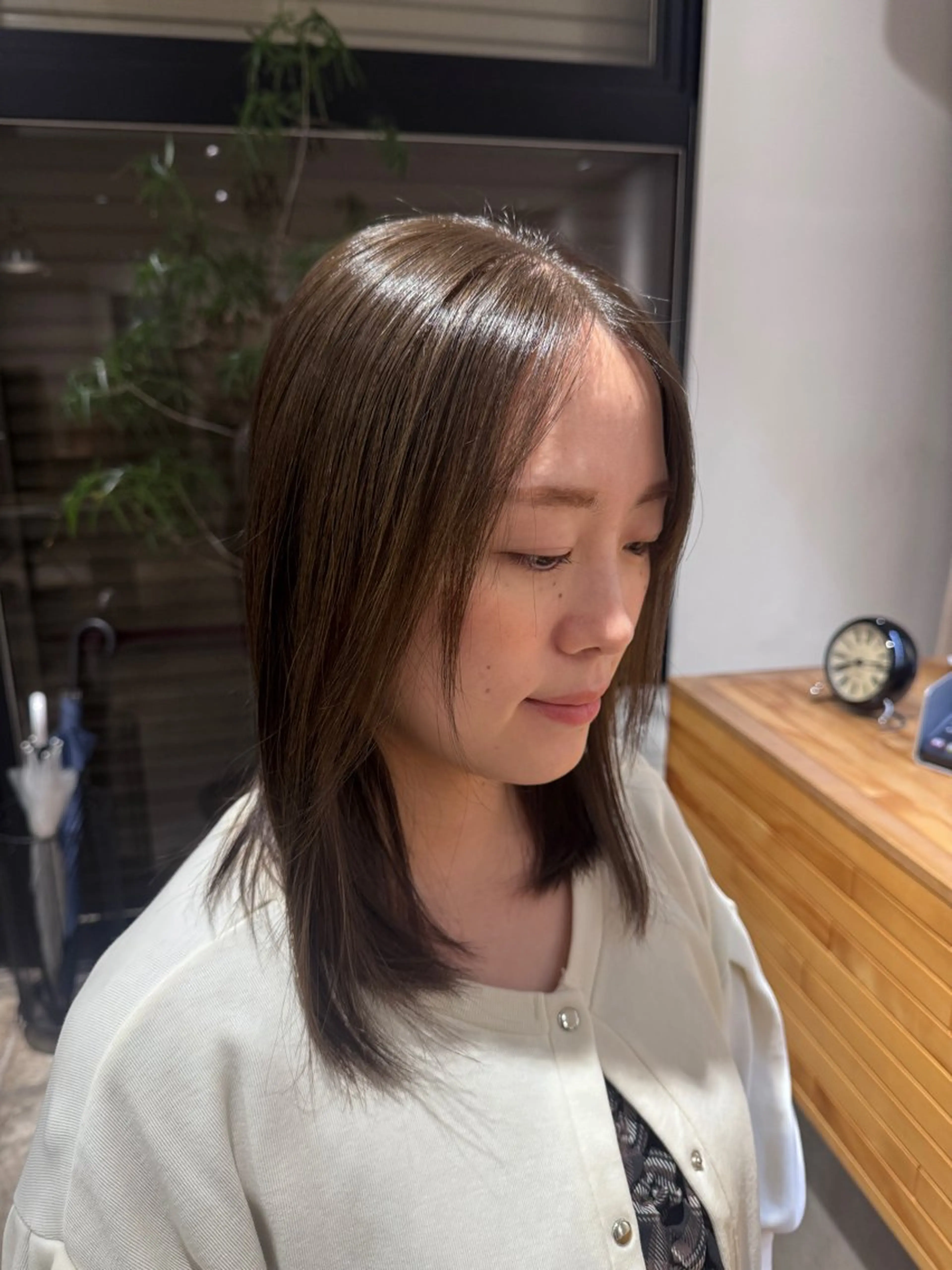 ミディアム カラー ヘアカラー NAVY miyoshiのヘアスタイル