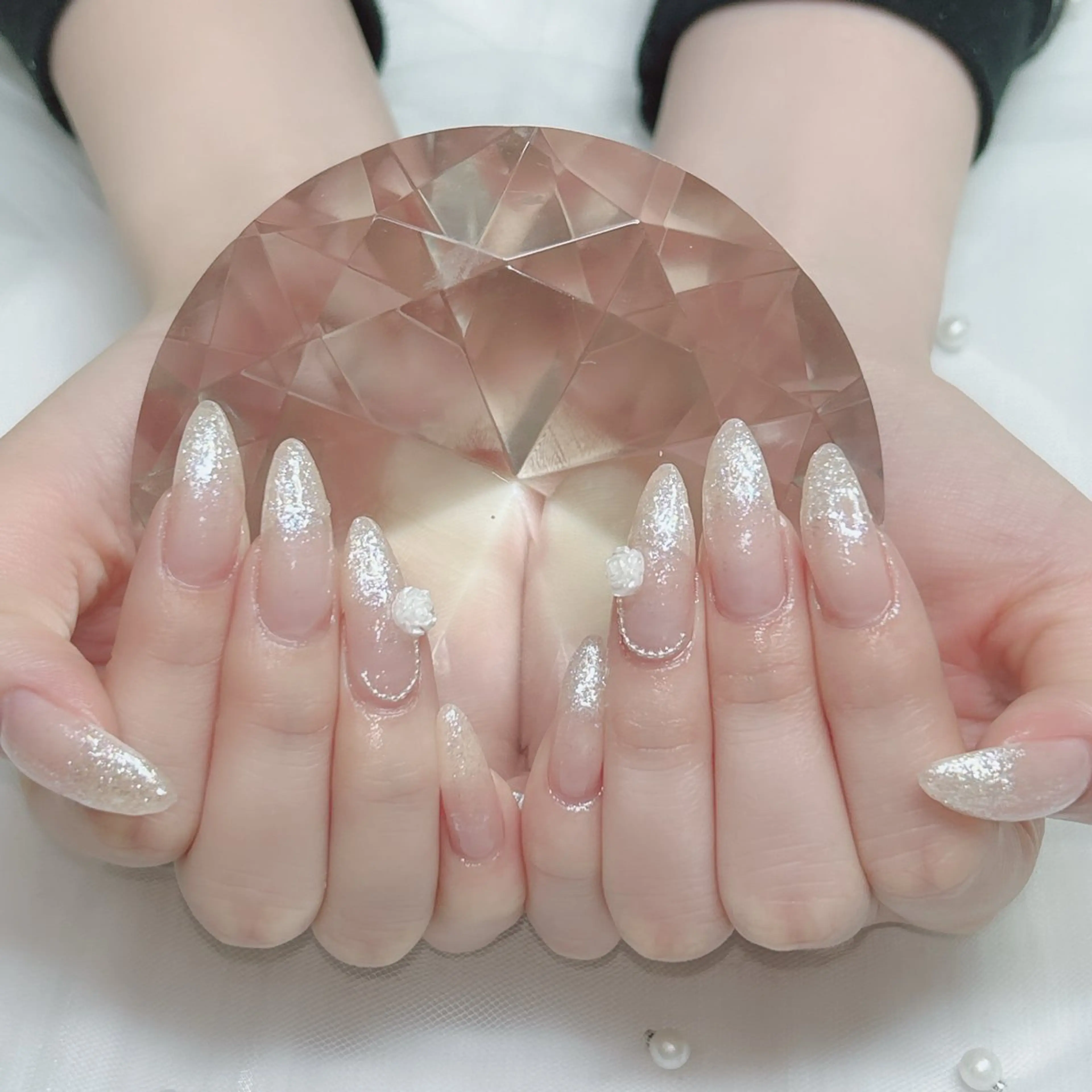 ネイル オーロラネイル ミラーネイル オフィスネイル ワンカラーネイル シンプルネイル ハンドネイル Cute Tips nailのネイルデザイン