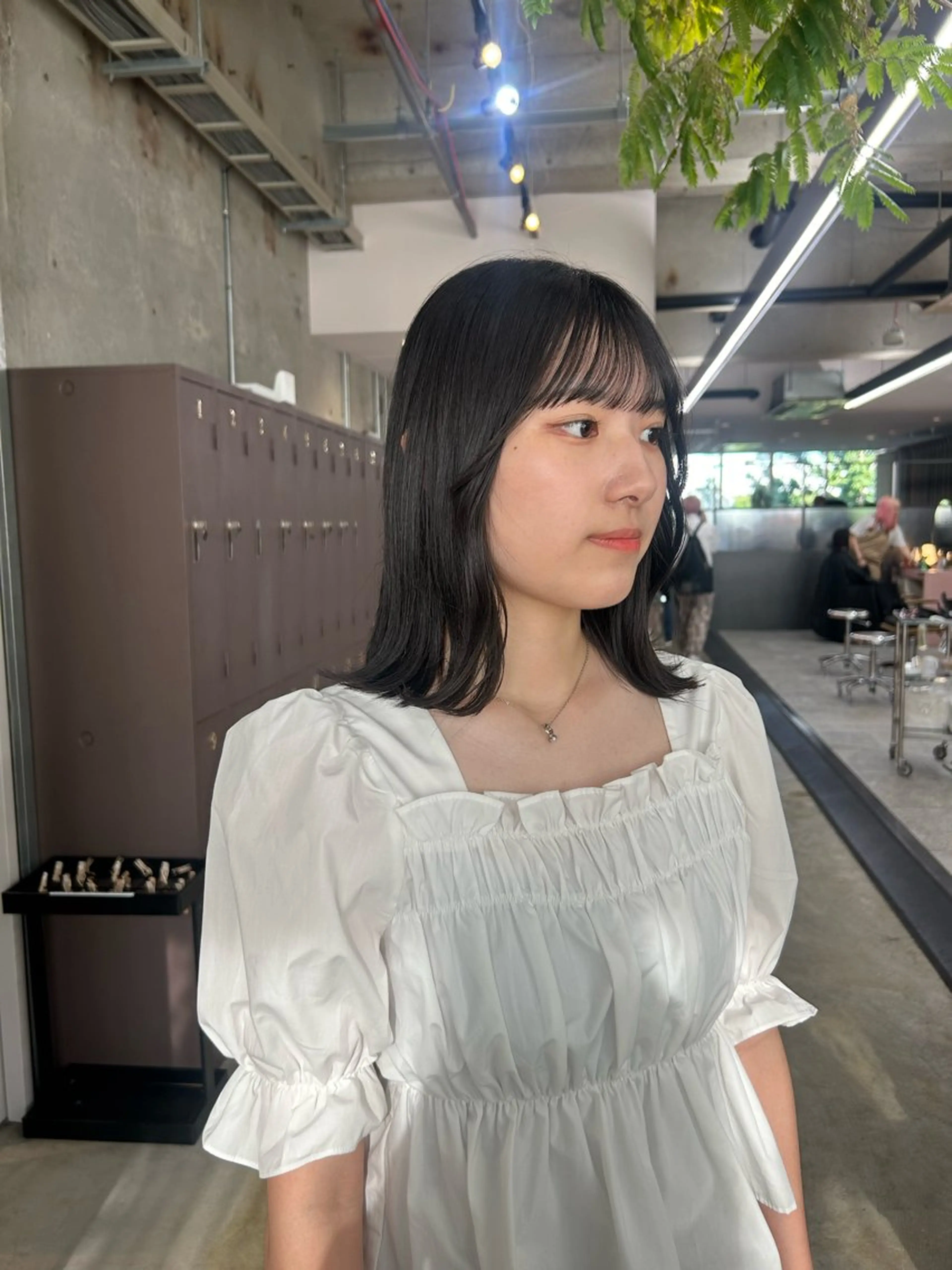 ミディアム 縮毛矯正 maho/垢抜け カラー♡パーマのヘアスタイル