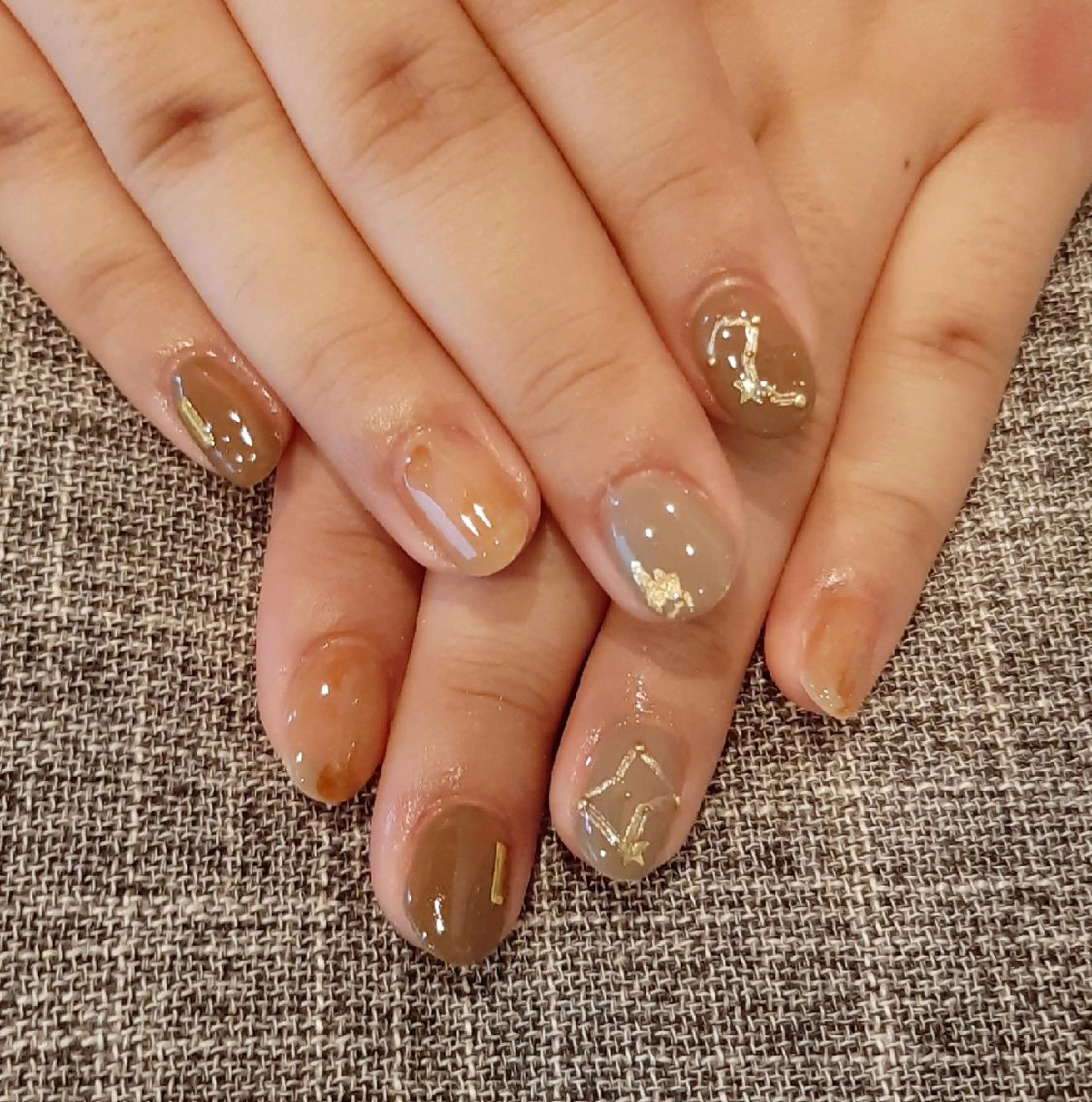 ネイル ブラウン private salon mieのネイルデザイン