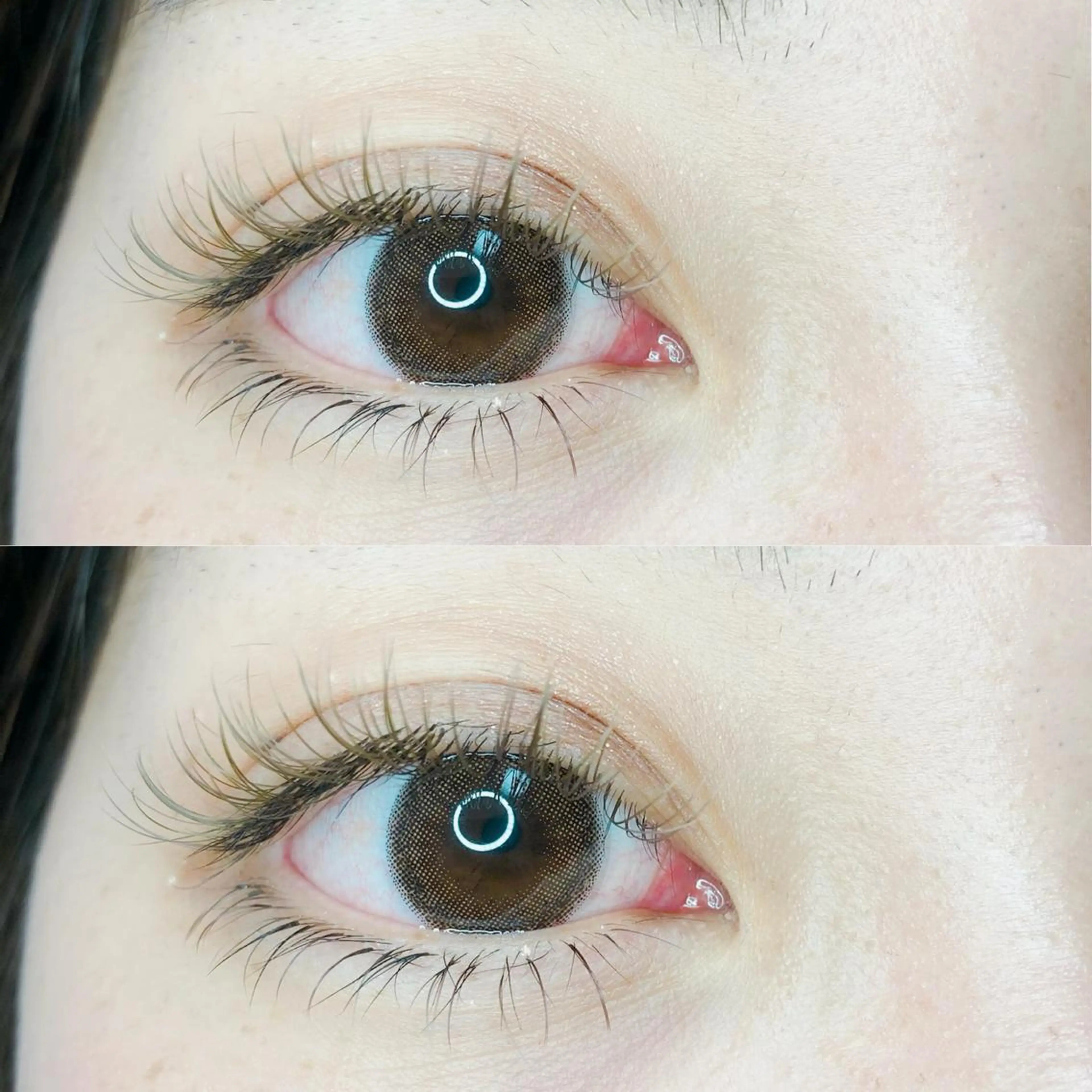 マツエク・マツパ カラーマツエク 下まつげエクステ パーフェクトウィンク ちぢいわみのりのマツエク・マツパデザイン