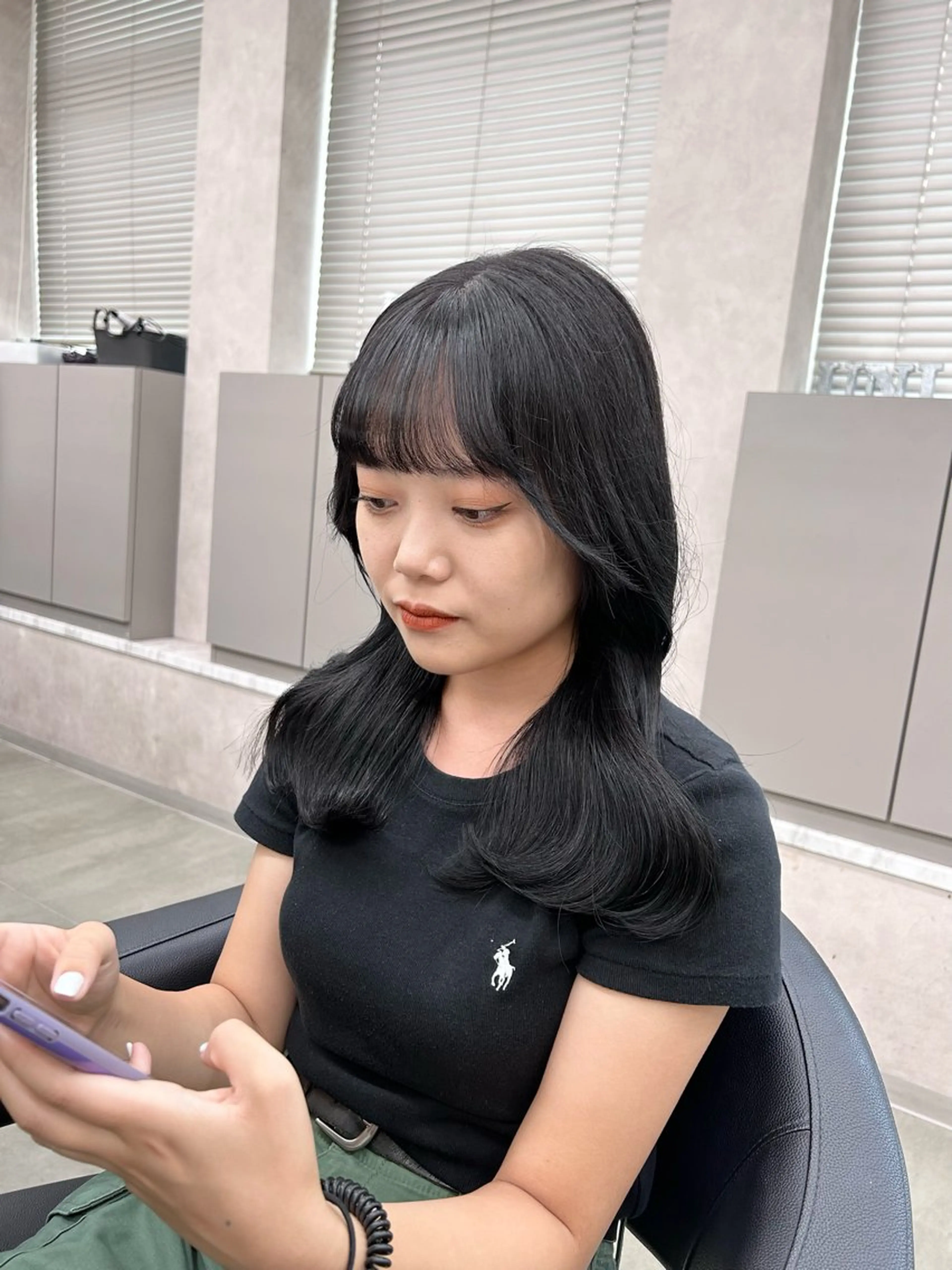 カラー ヘアカラー 透明感ベージュ🤎 ナチュラルレイヤーのヘアスタイル