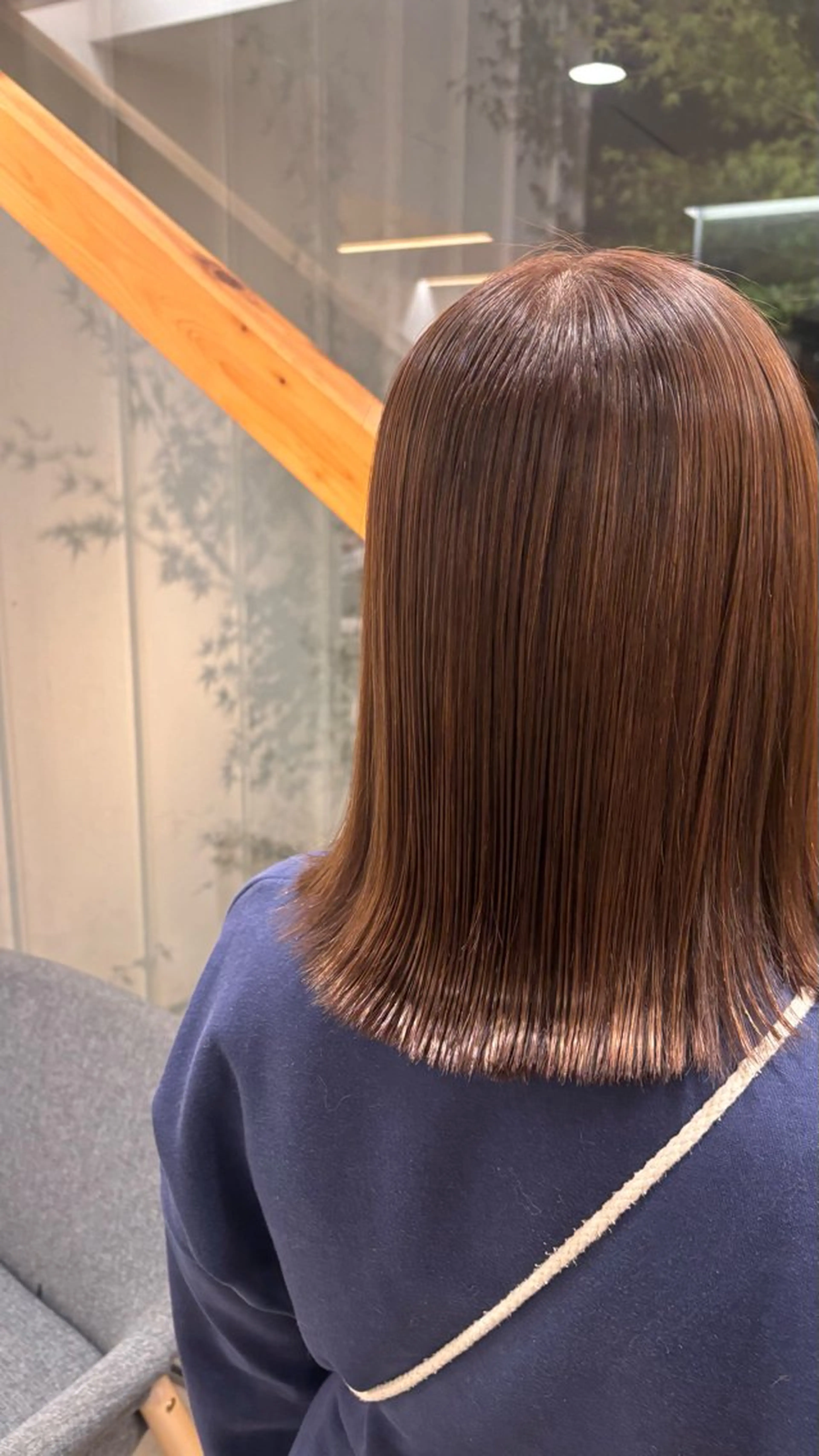 ミディアム カラー ブラウンカラー TEMIL HAIR 彩香のヘアスタイル