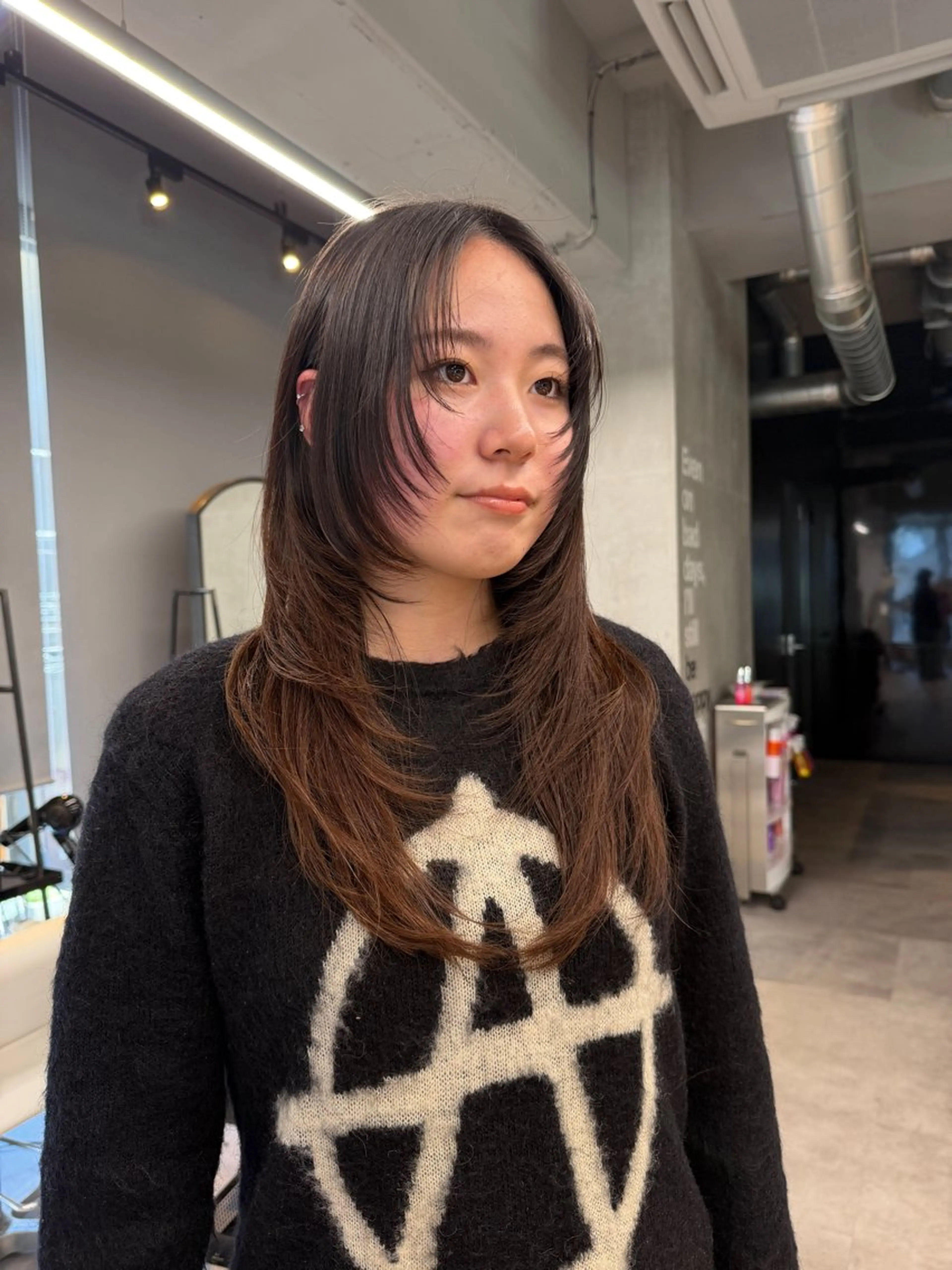 ロング カット み うのヘアスタイル