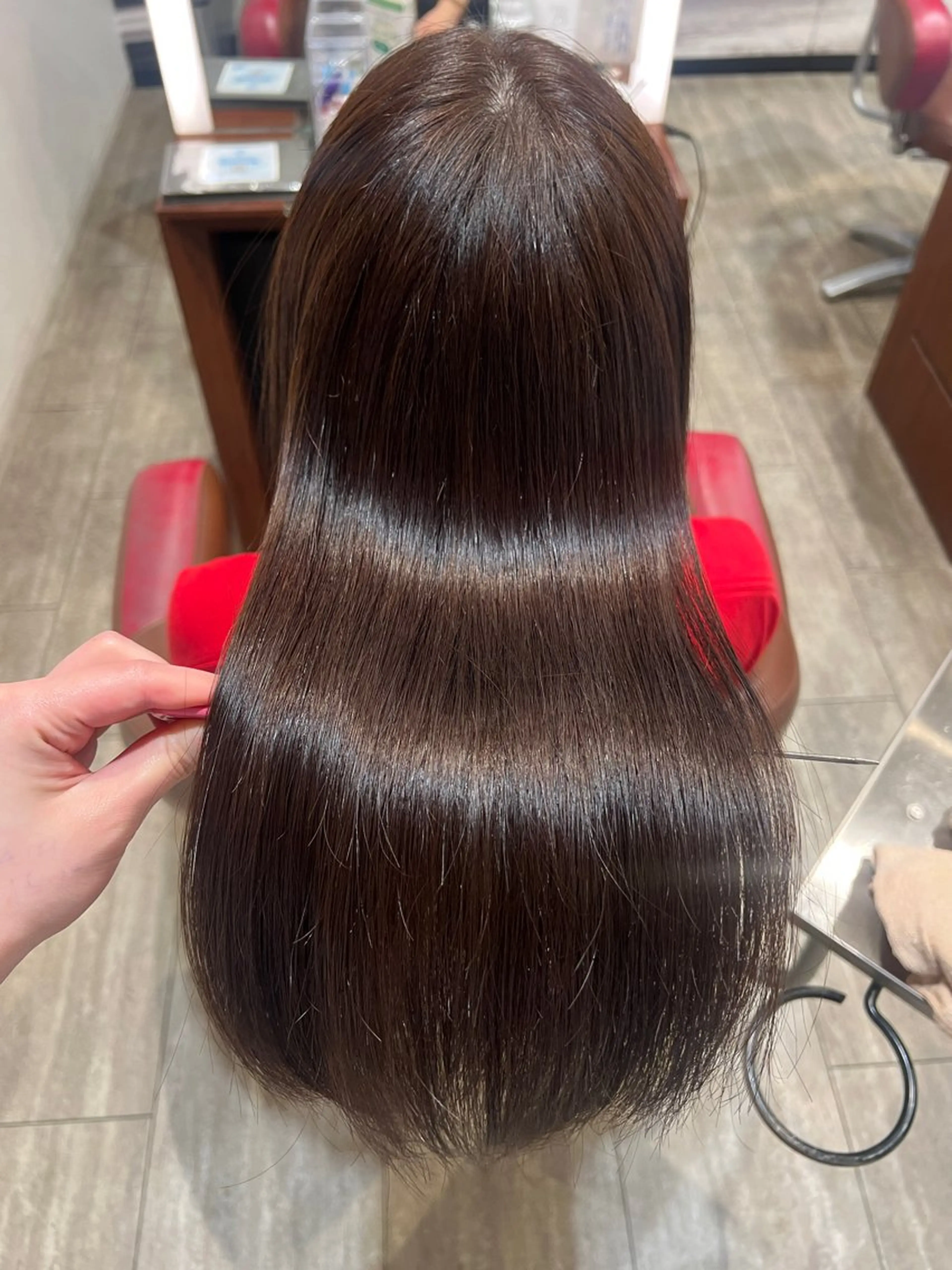 ロング カラー パーマ ナチュラル/艶髪 /牧野 佑菜のヘアスタイル