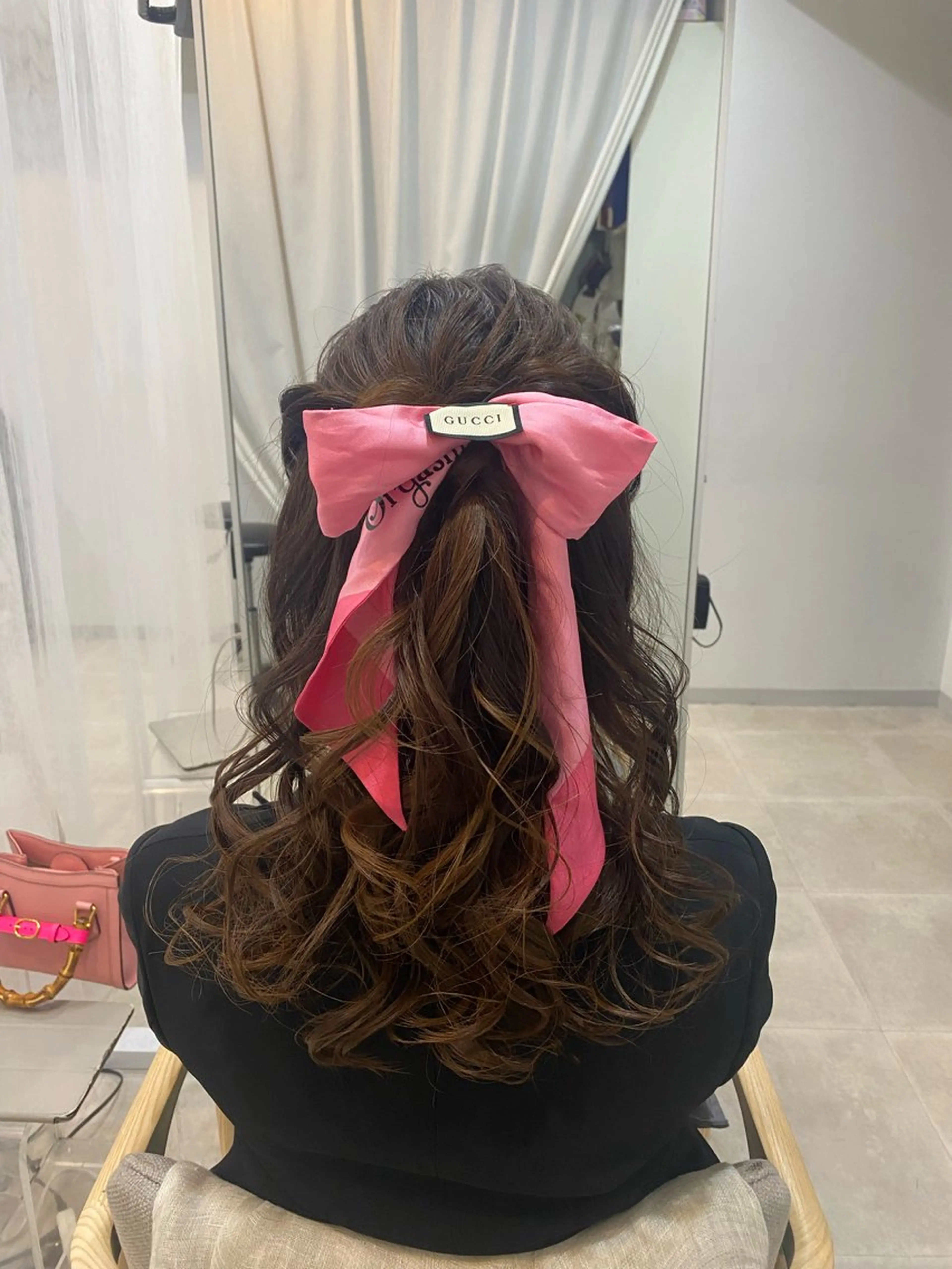 ヘアアレンジ ハーフアップ 谷川 李奈のヘアスタイル