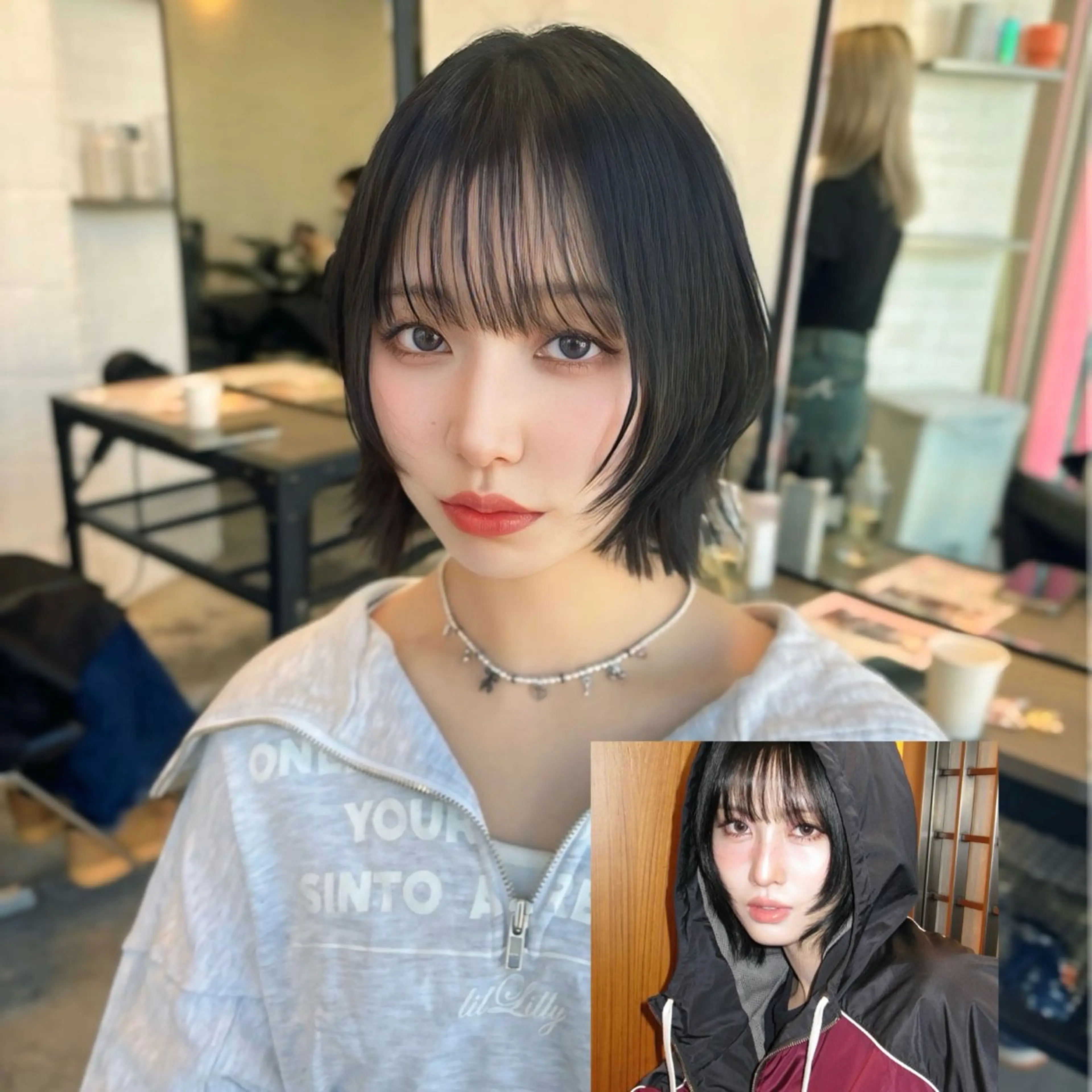 ミディアム カラー ヘアアレンジ 天神レイヤーカット No.1💖マユカのヘアスタイル