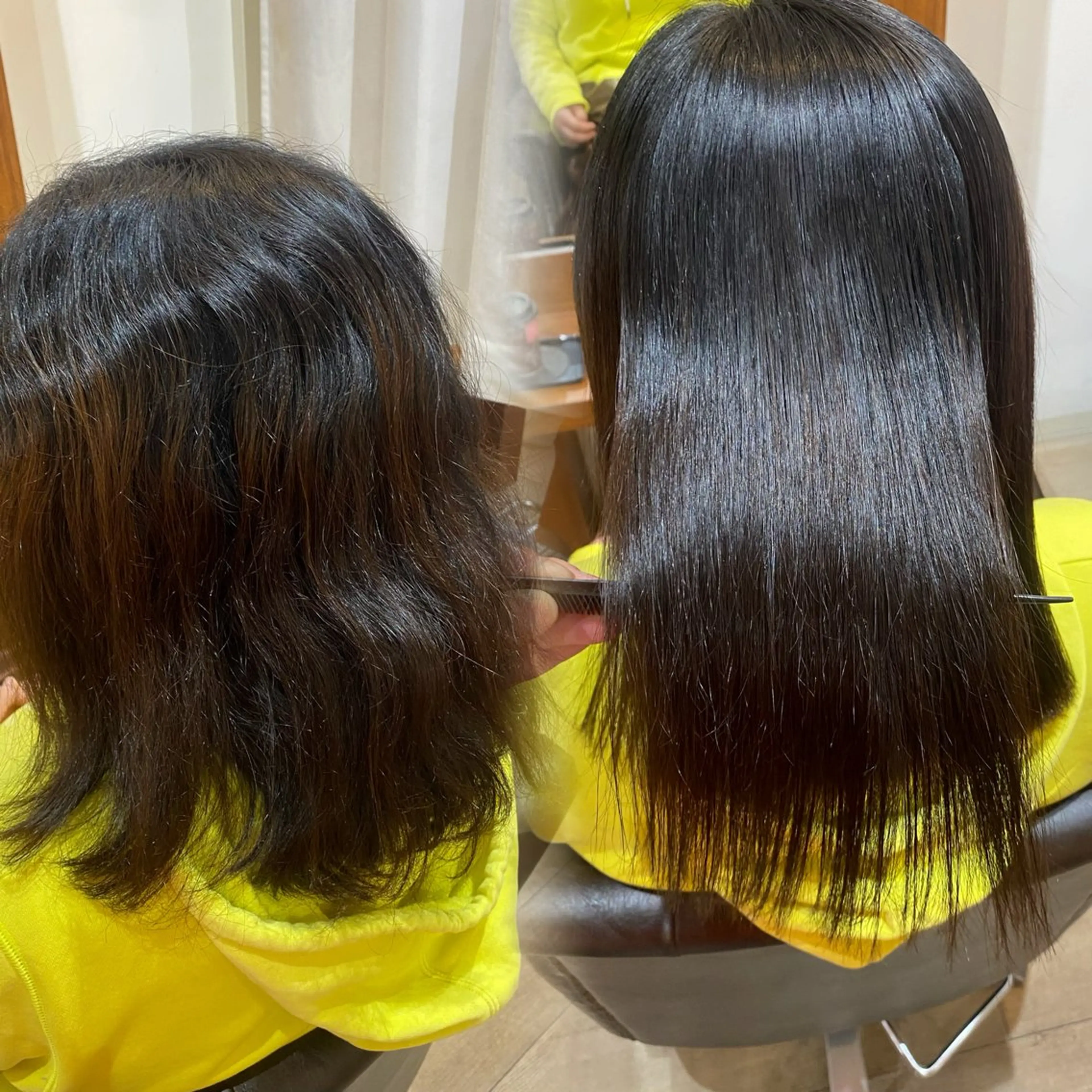 ミディアム 髪質改善 カット 縮毛矯正 縮毛矯正とレイヤー カット/杉村凜汰郎のヘアスタイル