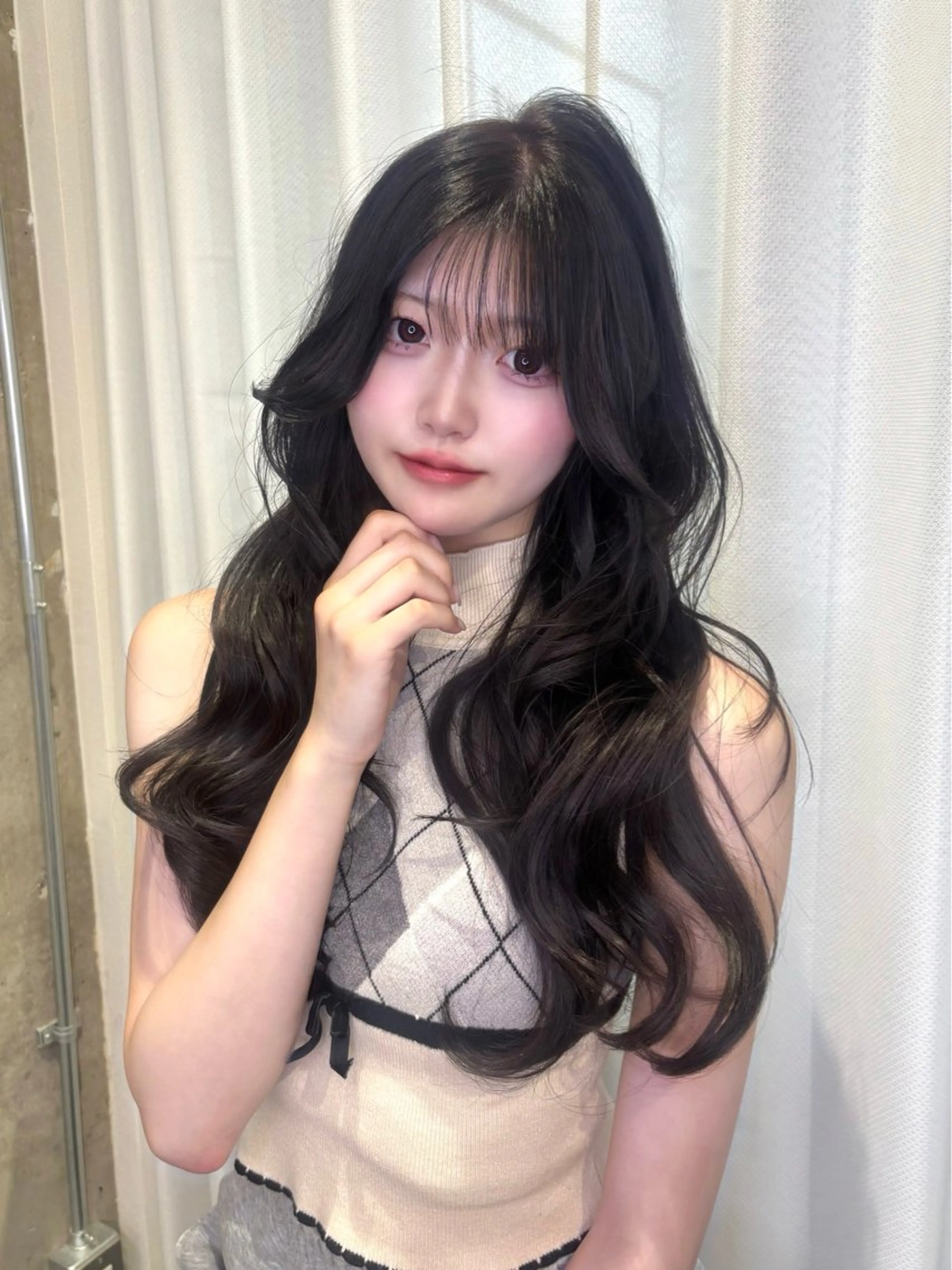ロング カット ヘアカラー 天神美容室 🎀hinaのヘアスタイル