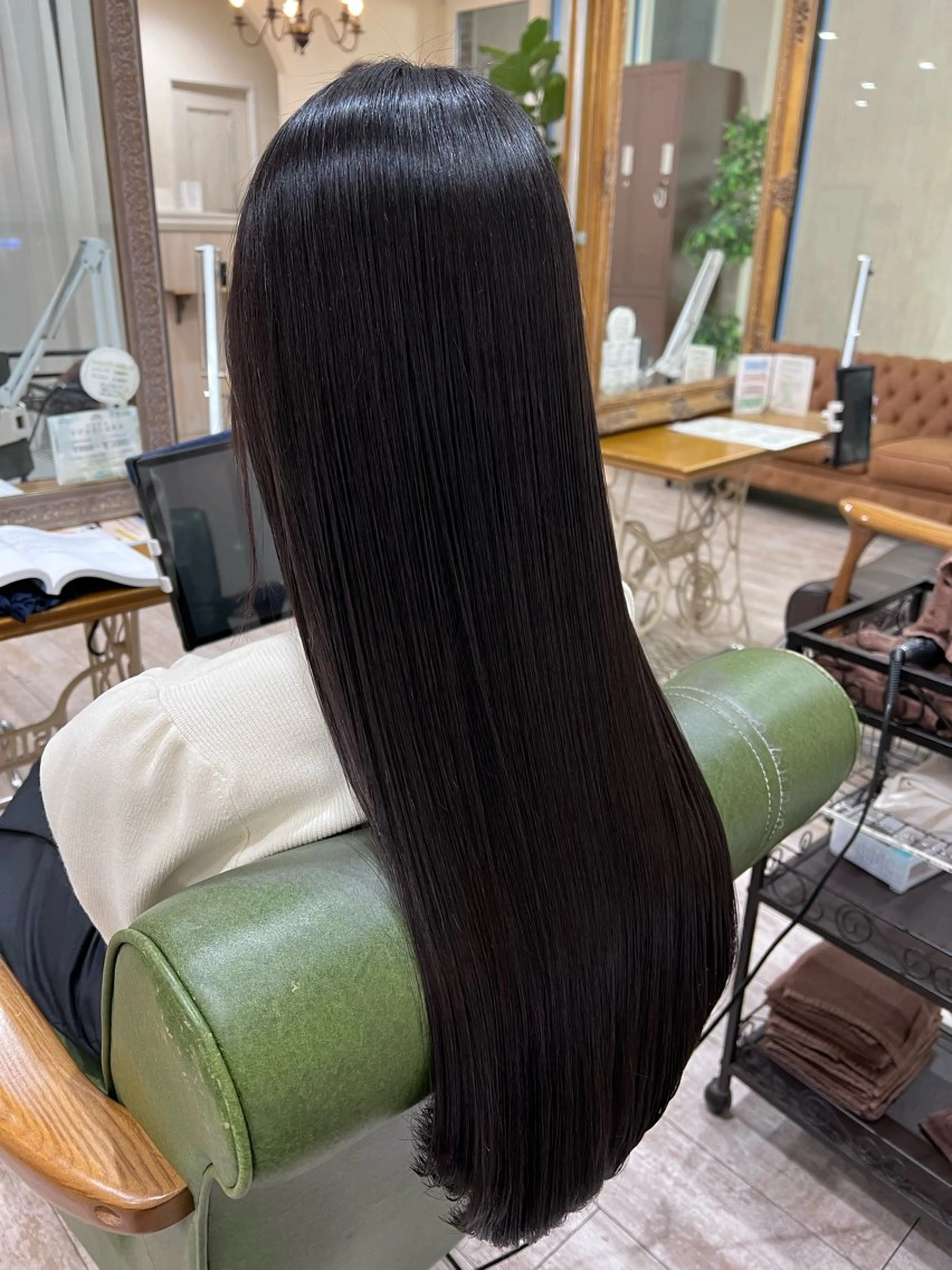 ロング カラー 髪質改善 カット ヘアカラー 縮毛矯正 トリートメント 新越谷noble店長 松本拓也▶◀*.のヘアスタイル