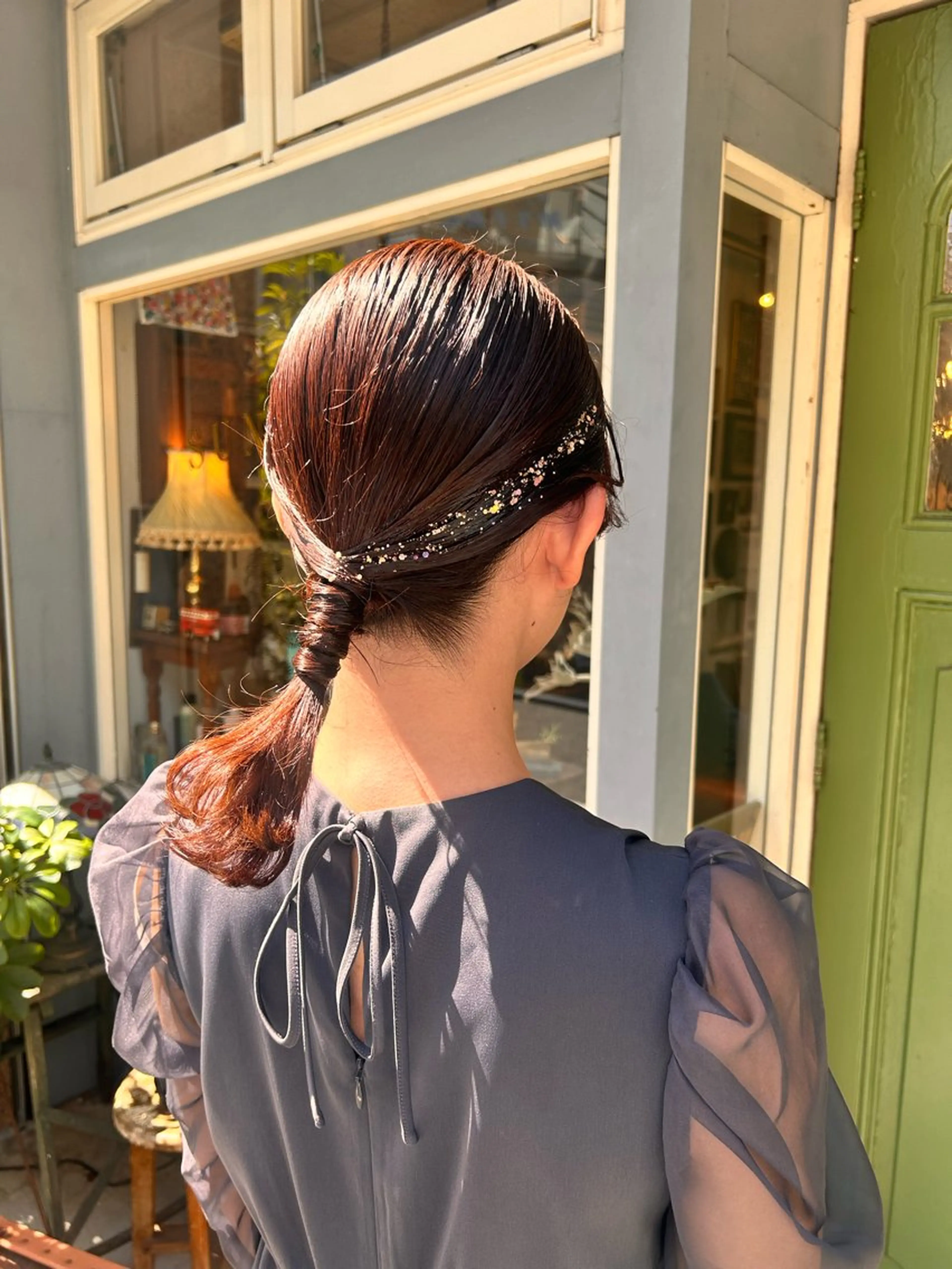 ミディアム ヘアアレンジ ヘアセット 清水千優/パーマ/ メンズパーマのヘアスタイル