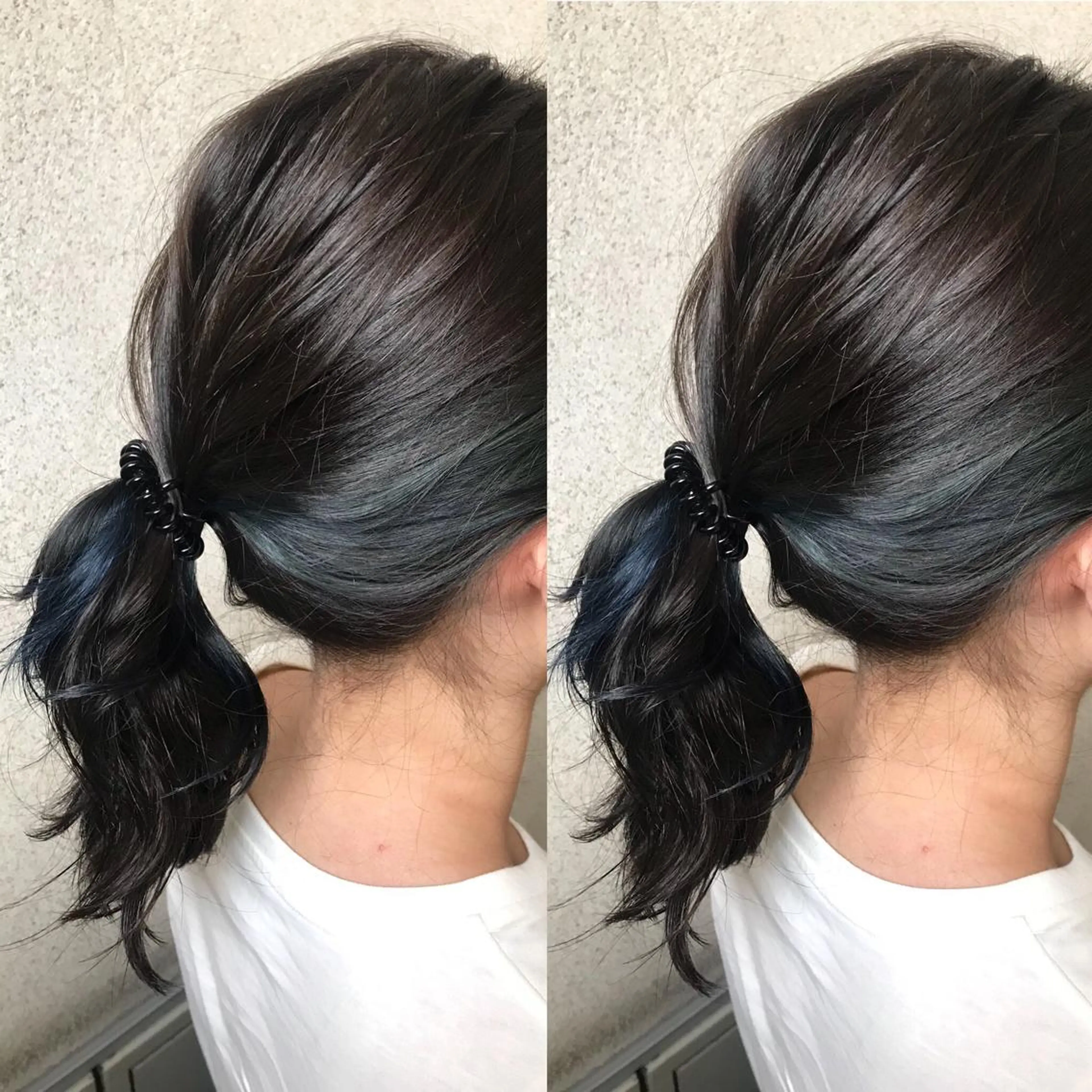 ミディアム カラー 小栗 麻衣のヘアスタイル