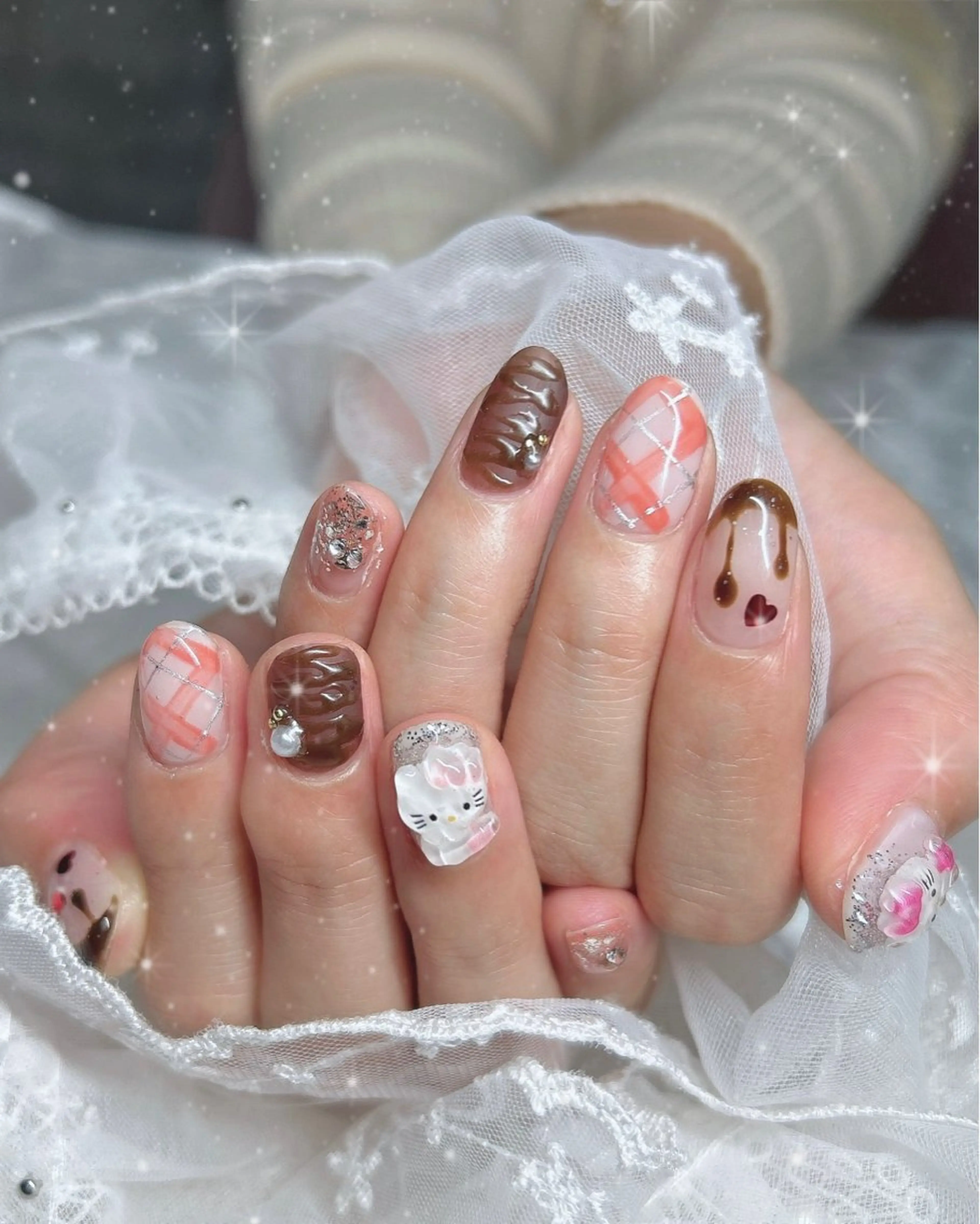 ネイル バレンタイン ハンドネイル Best Nail Yu🎀🫧のネイルデザイン