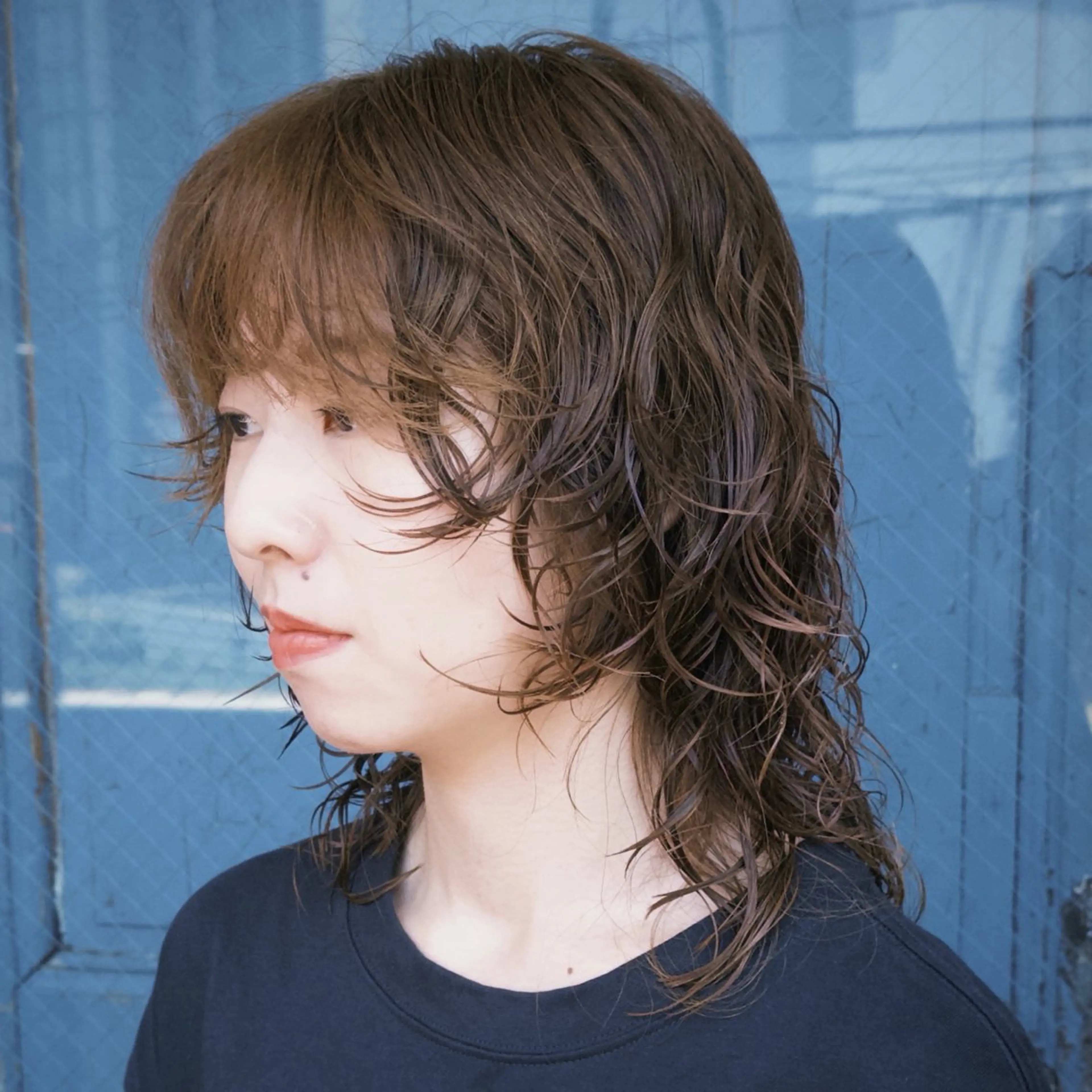 セミロング カラー パーマ カット パーマ "ラフな雰囲気"🍃 パーマ🌀かんたまるのヘアスタイル