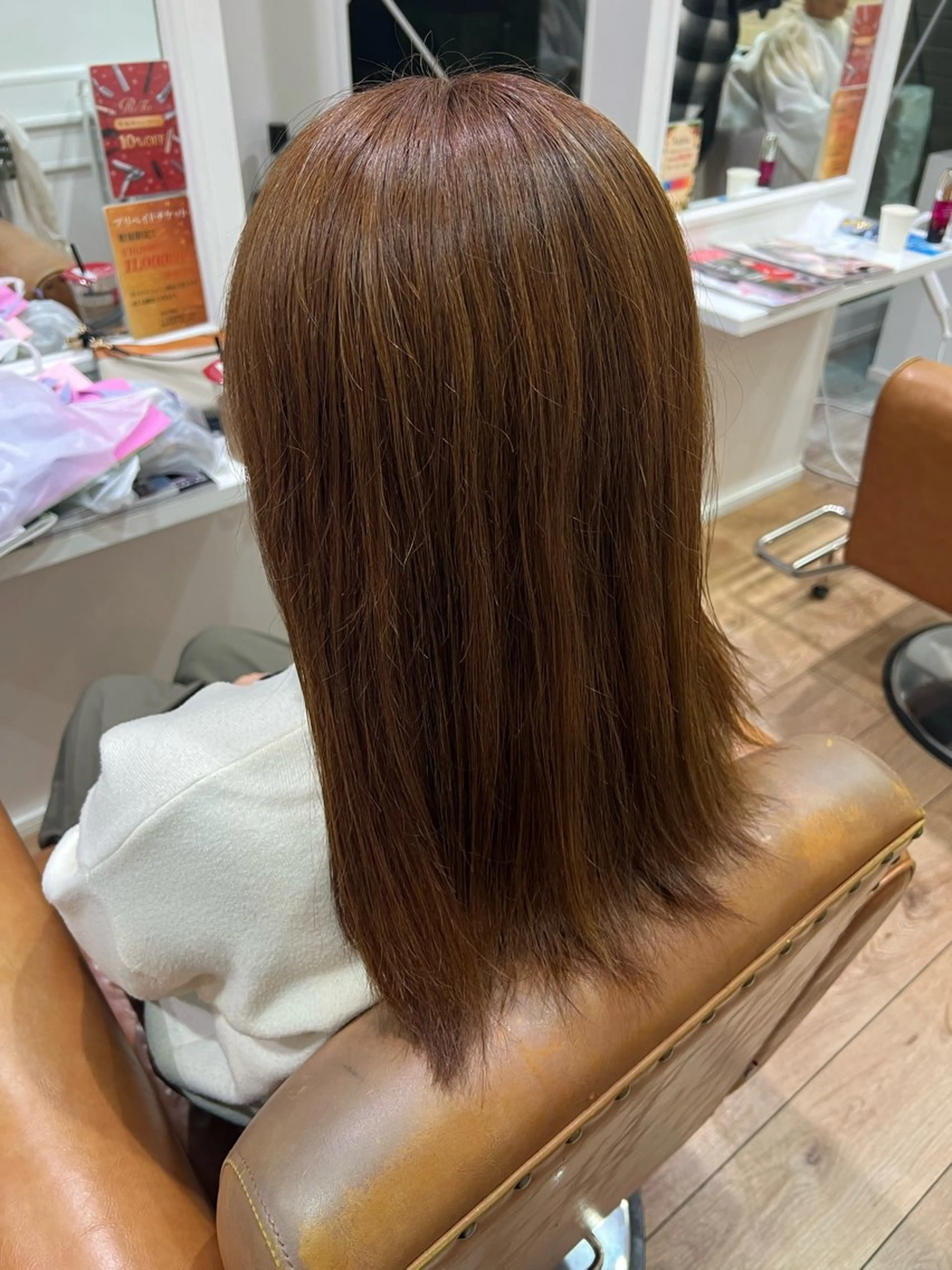 ロング ヘアカラー cyan Amiのヘアスタイル