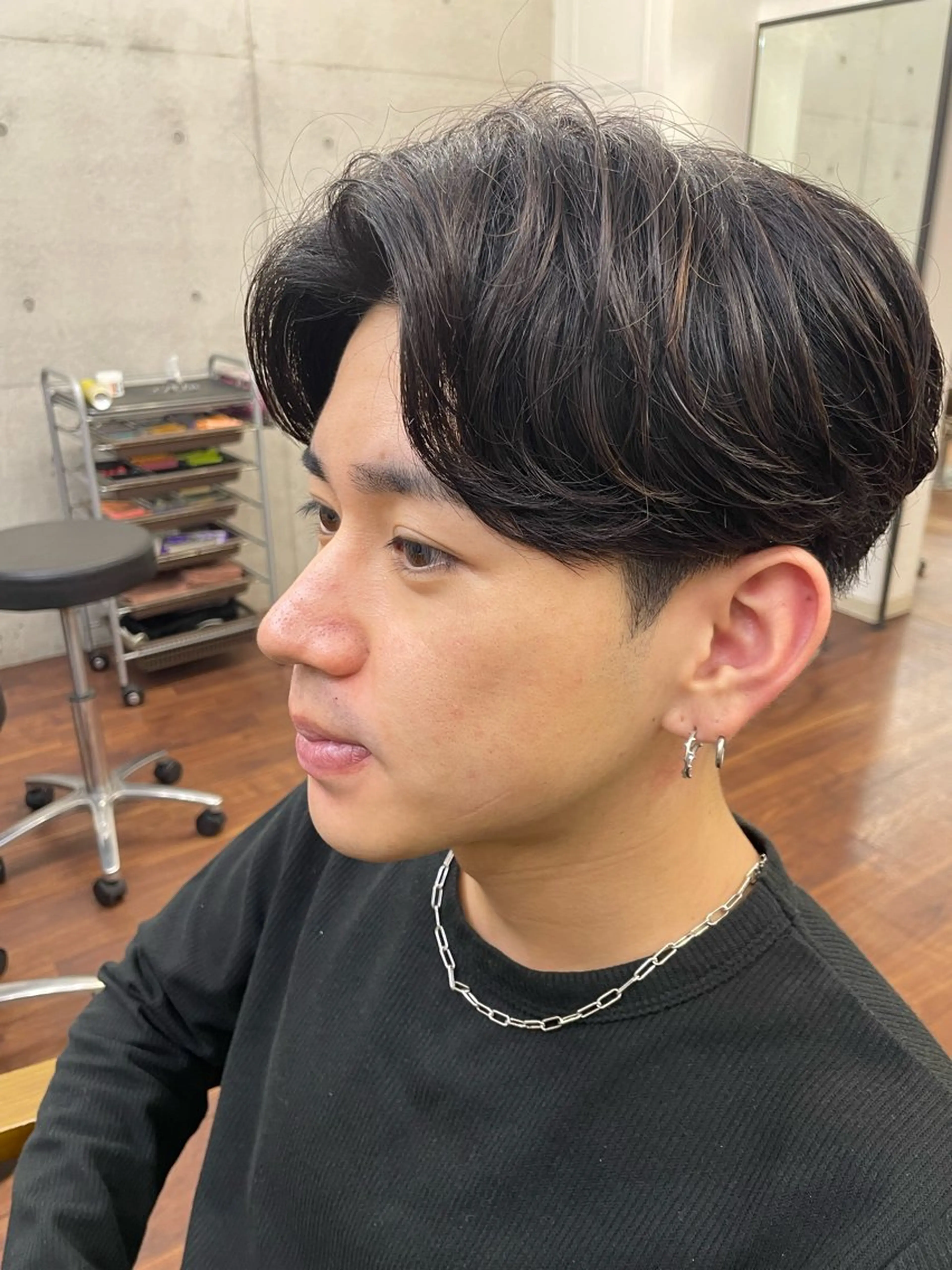 メンズ センターパート 刈り上げ RITSUKI横浜 メンズ特化😎のヘアスタイル