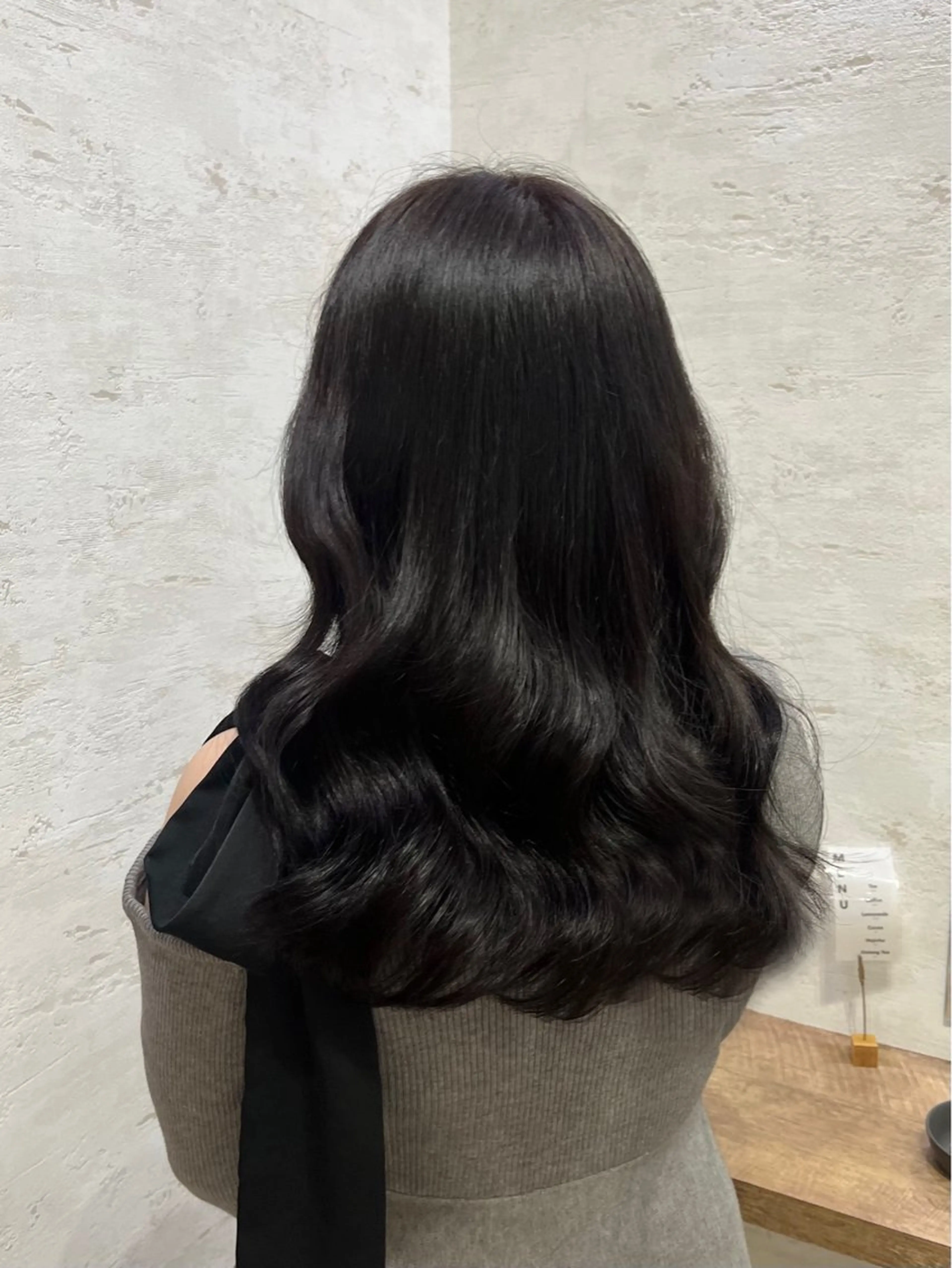 セミロング カラー 透明感カラー ヘアカラー 杉田 涼のヘアスタイル