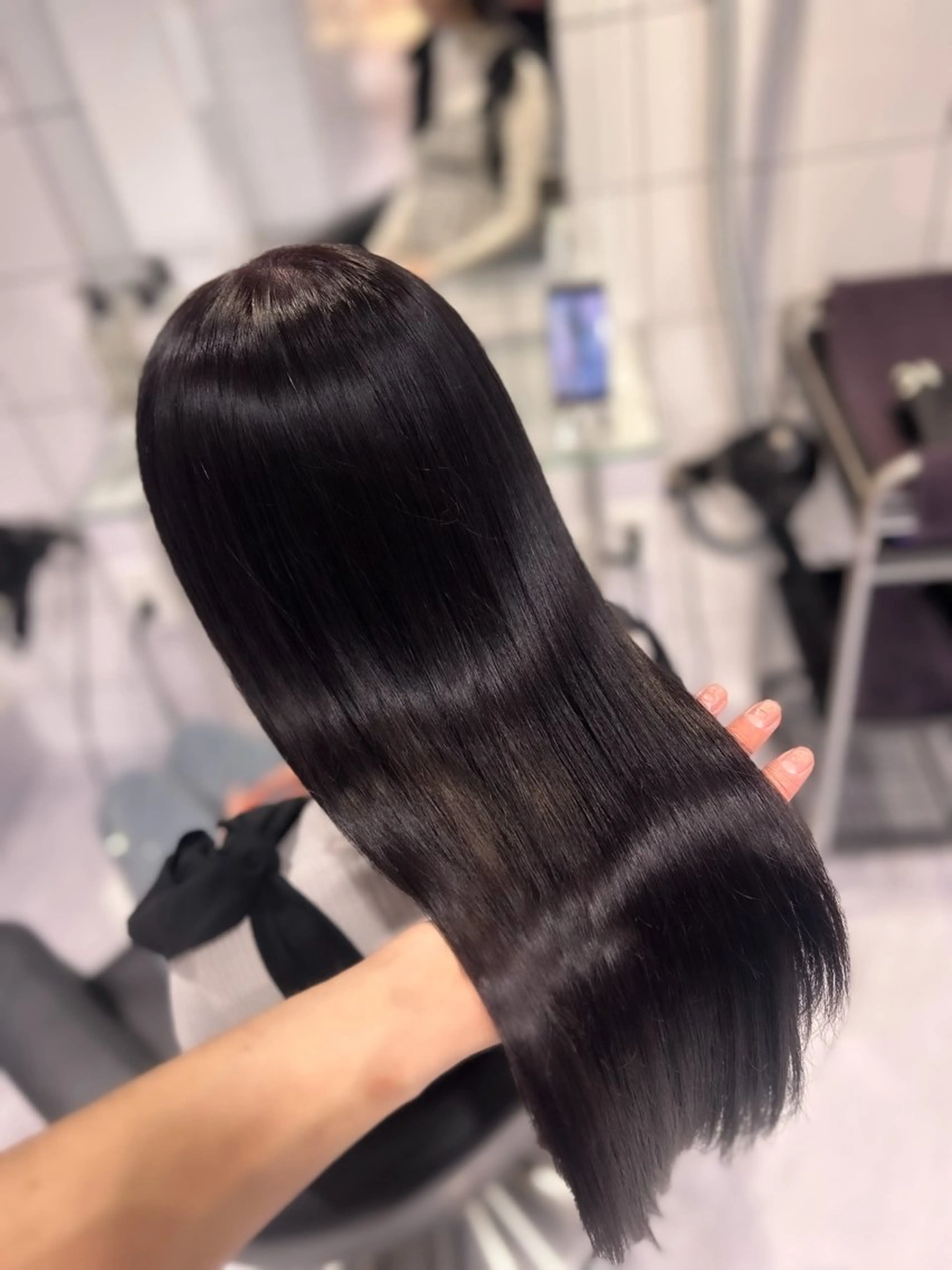 ロング カラー カット ヘアカラー トリートメント 表参道/透明感カラー /暗髪/ジュキヤのヘアスタイル
