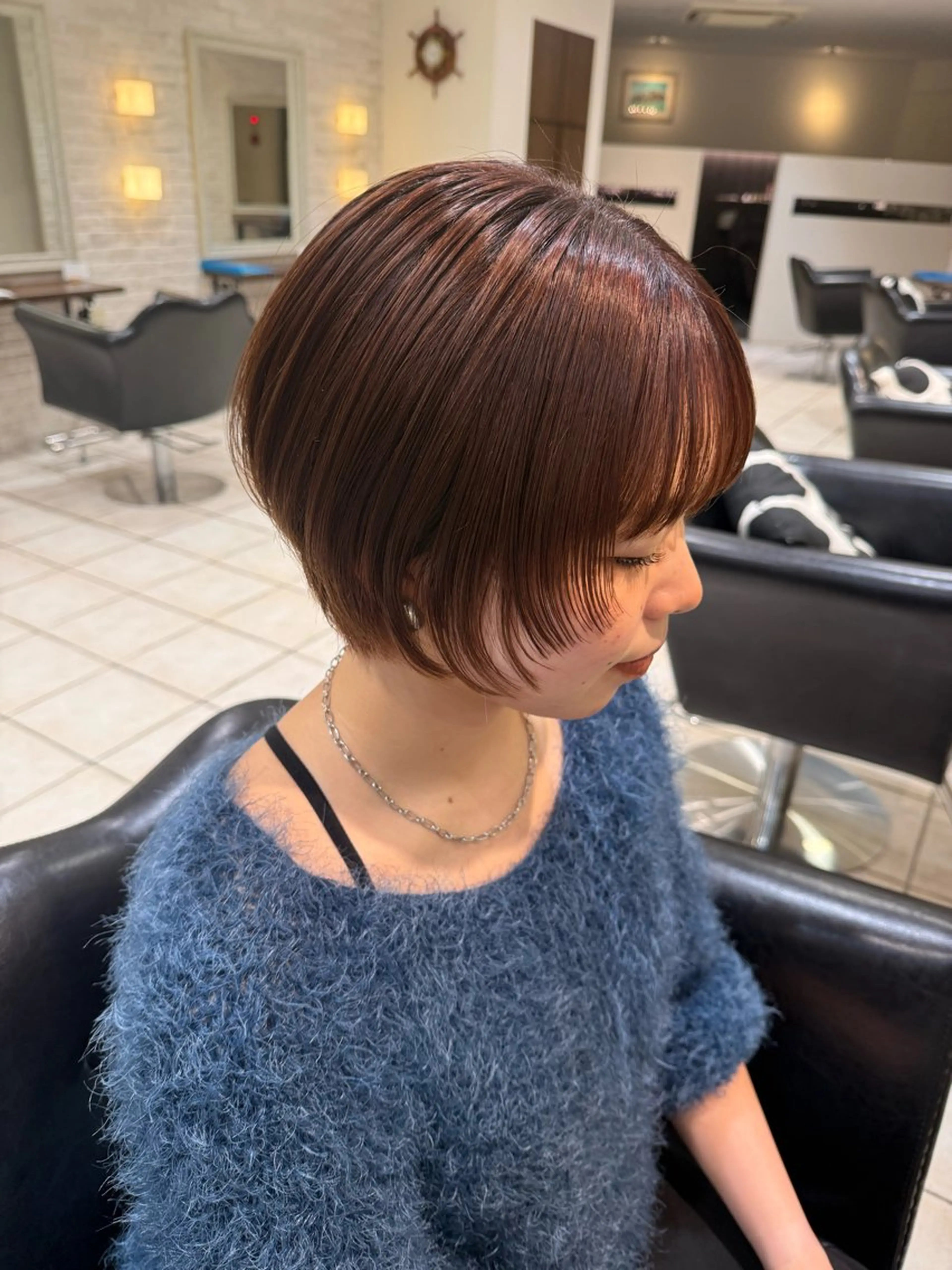 ショート 🩵RIKO🩵 透明感カラー🫧のヘアスタイル