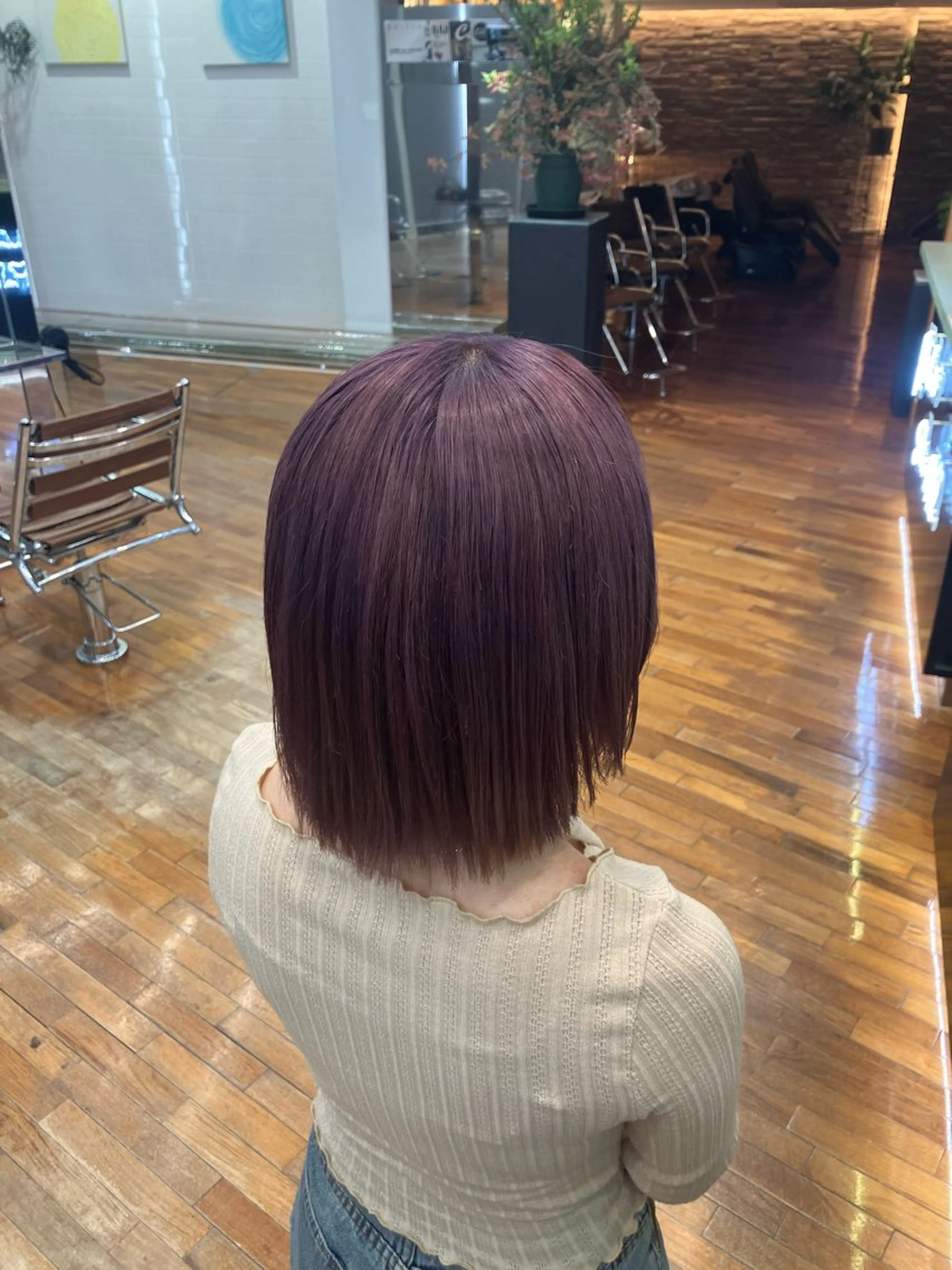 ショート カラー ラベンダーカラー katz升田 大稀のヘアスタイル