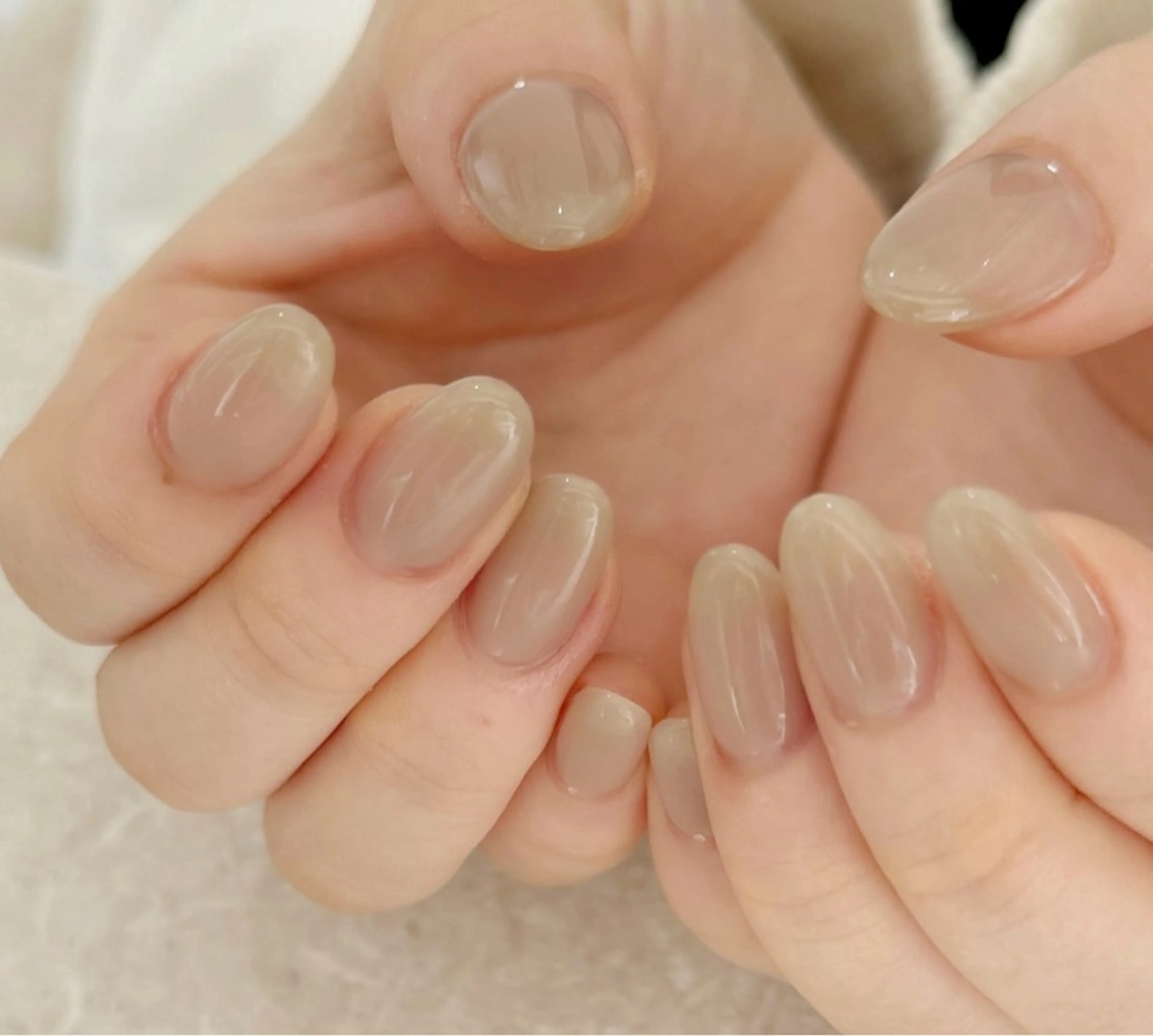 ネイル グリーン 持ち込み ハンドネイル Rairia nail本八幡店のネイルデザイン