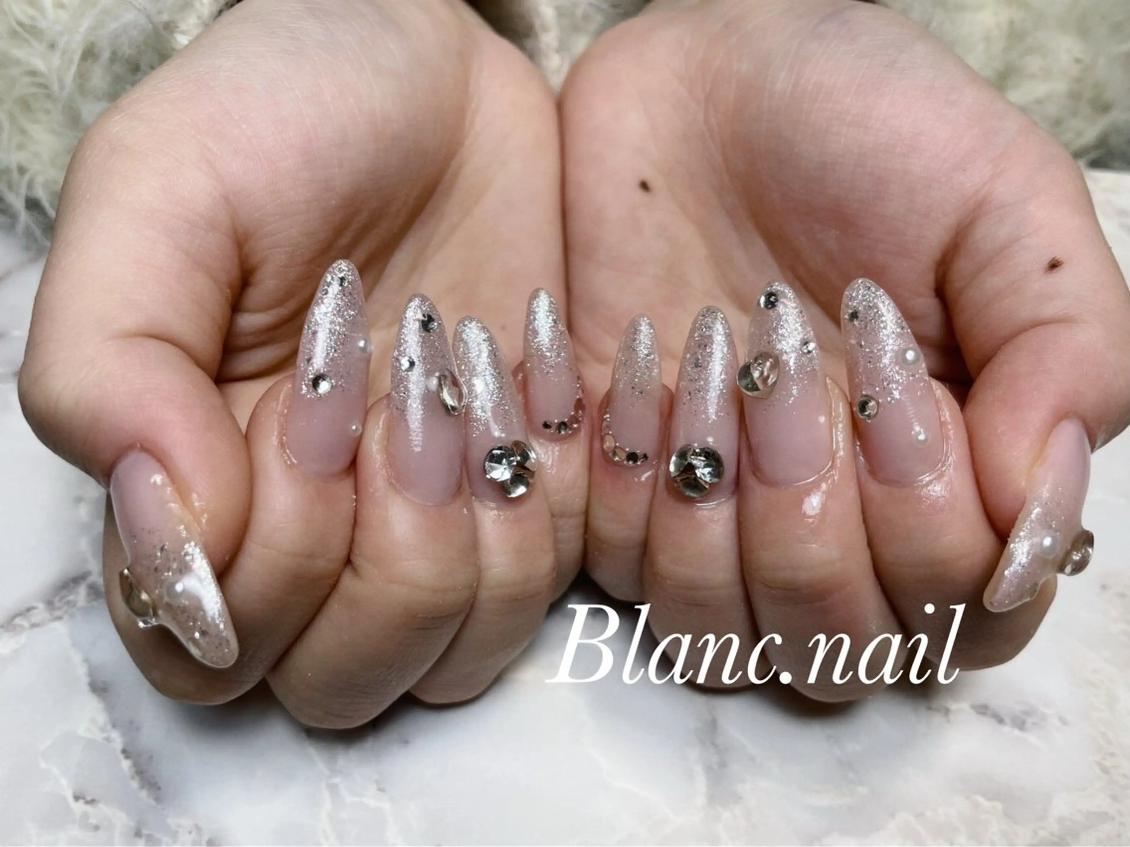 ネイル フラッシュネイル フラッシュマグ ジェルネイル キラキラネイル マグネットネイル ハンドネイル BLANC.nail所属・BLANC.nail yuuのネイルデザイン