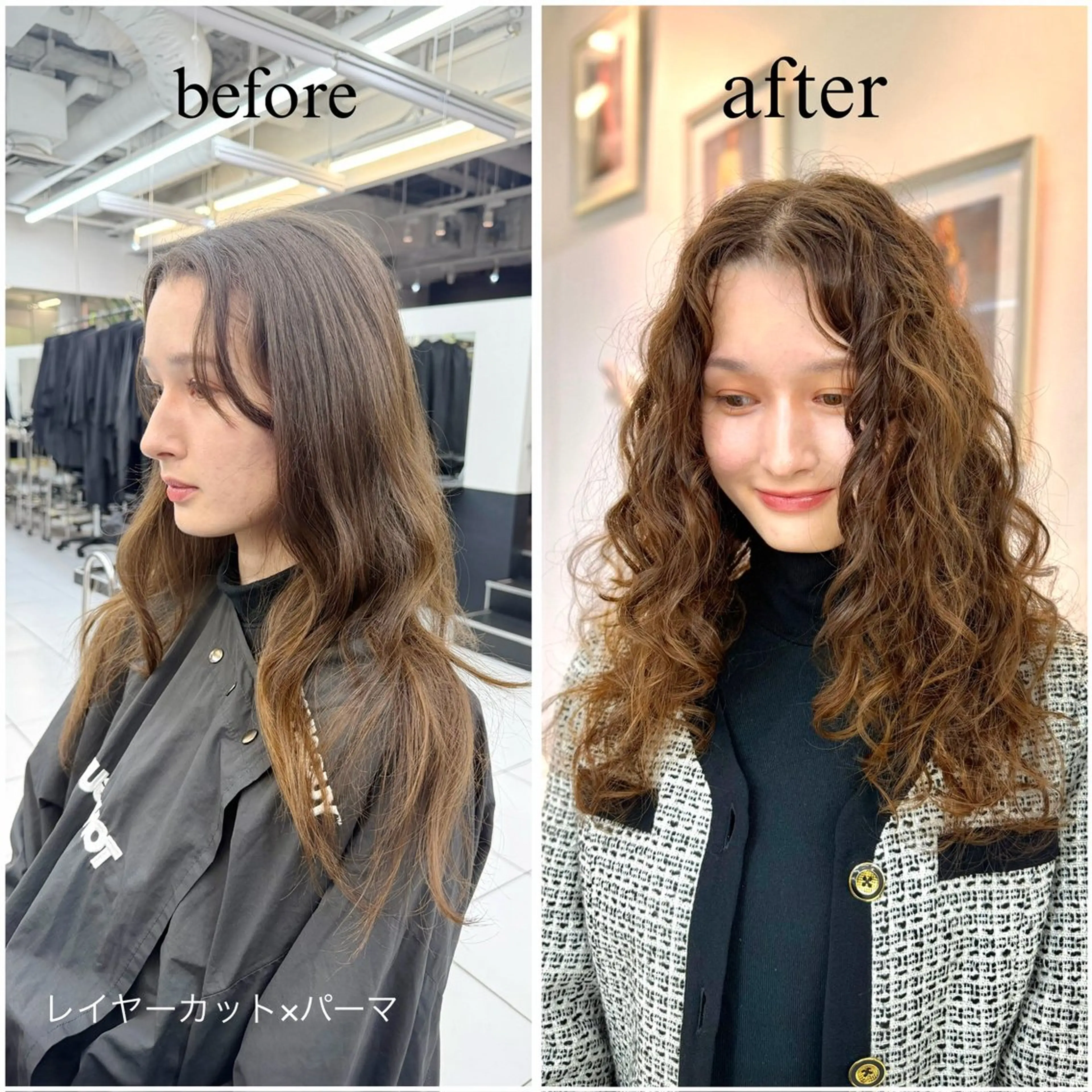 ロング パーマ レイヤーカット 無料カットモデル募集 / Juanのヘアスタイル