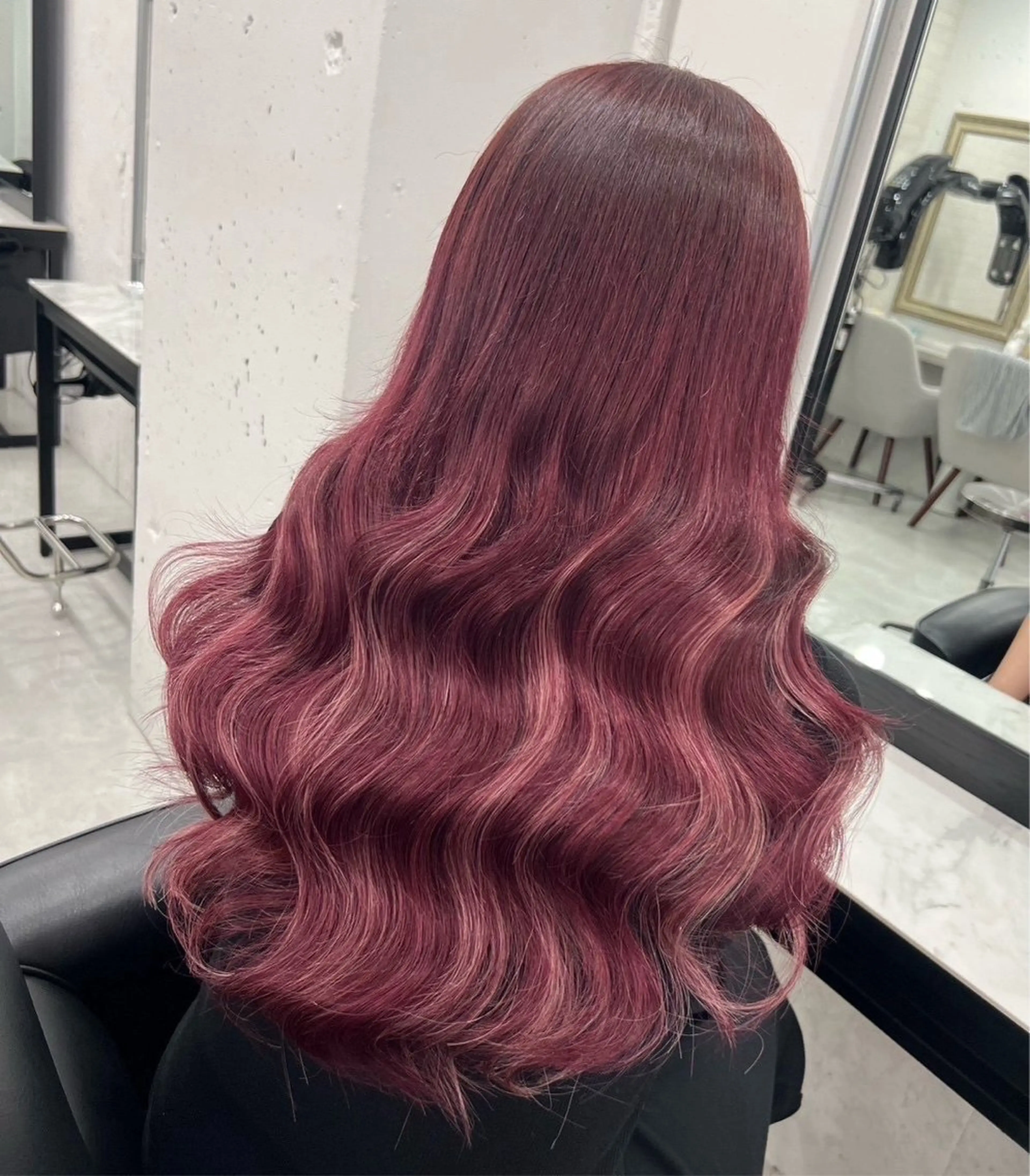ロング カット ヘアカラー トリートメント エクステ 縮毛矯正/レイヤー カットtomonaのヘアスタイル