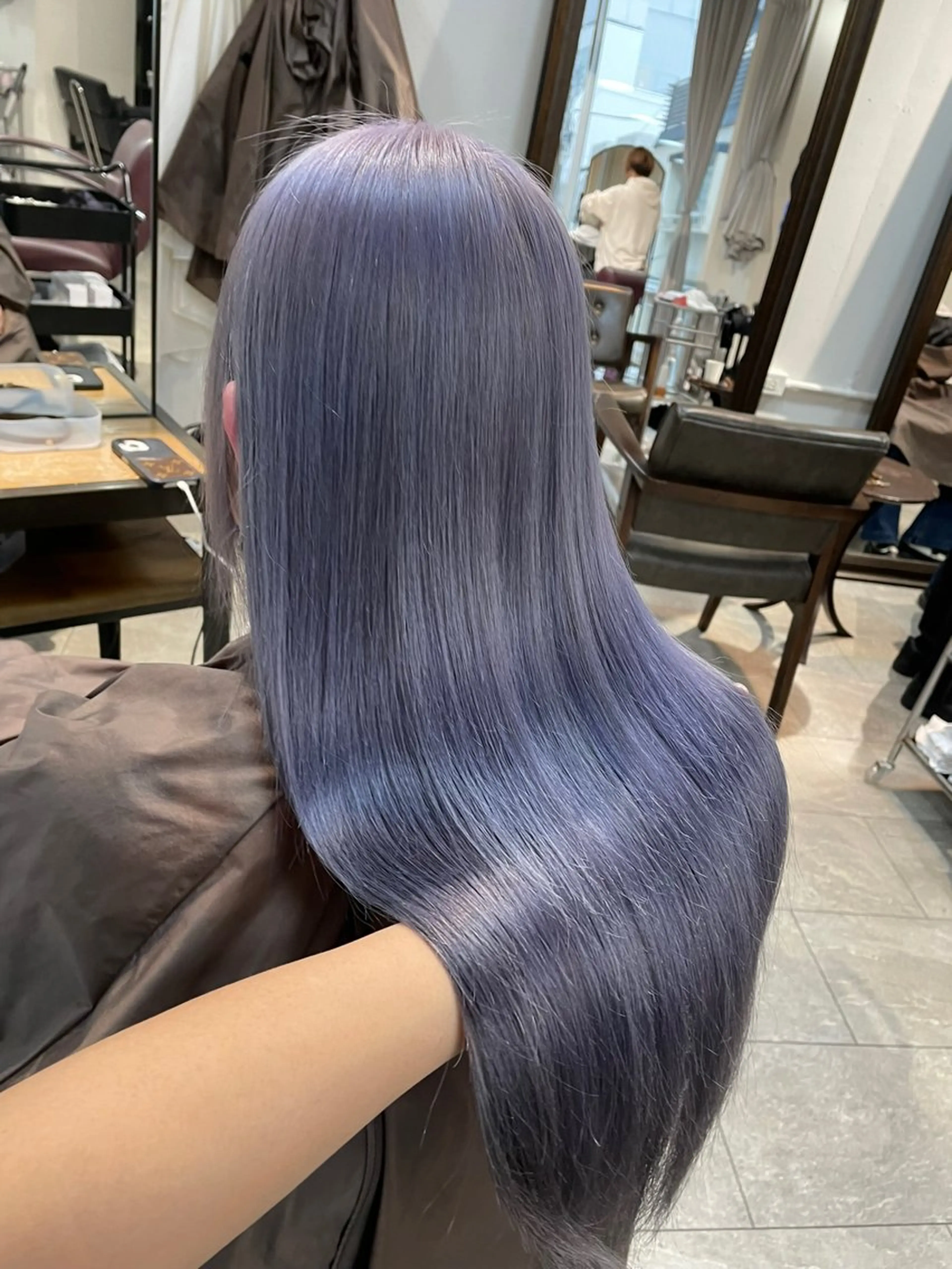 セミロング カラー パーマ ヘアアレンジ カット ヘアカラー ブリーチカラー🤍 颯馬🐈‍⬛のヘアスタイル