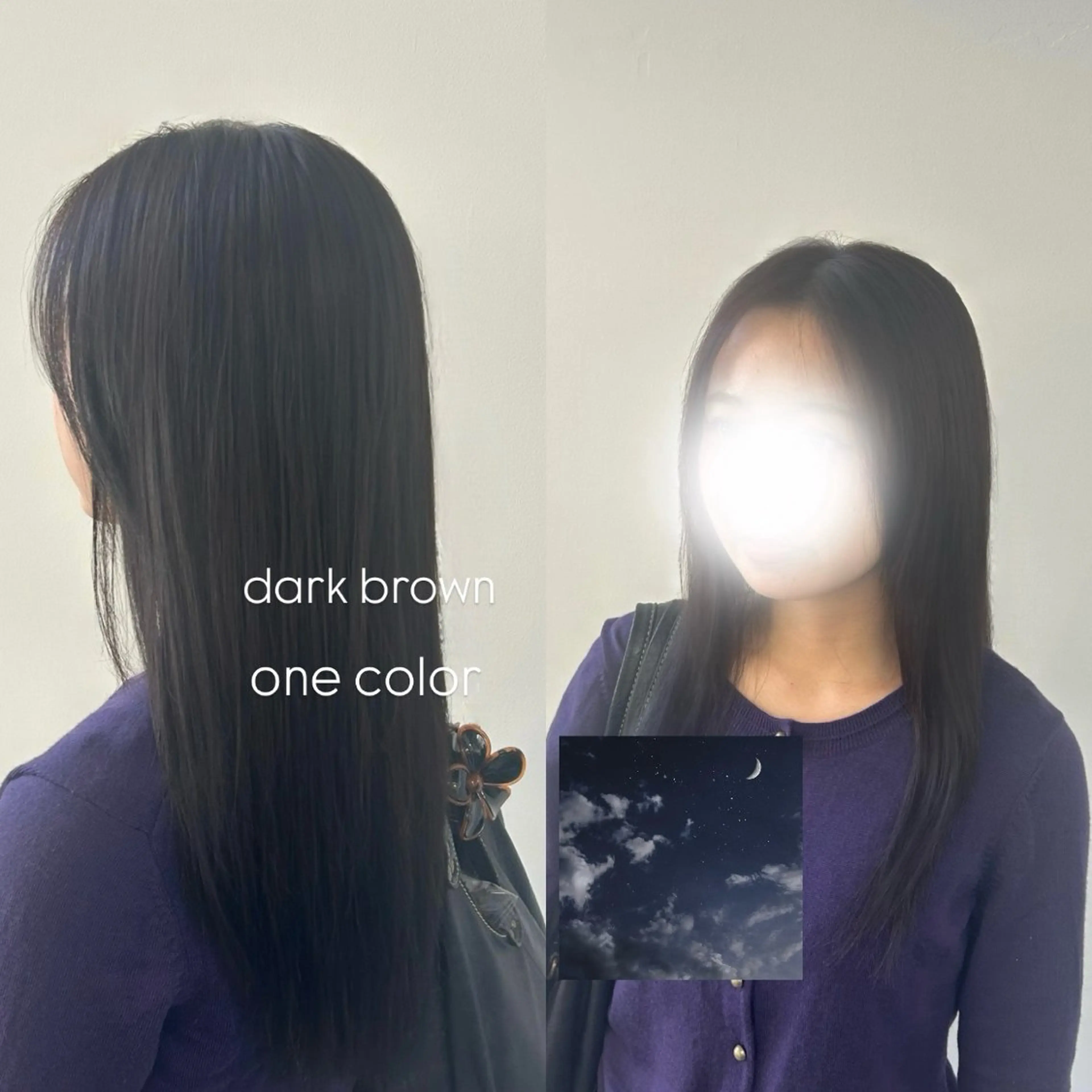 ロング カラー ブラウンカラー 透明感カラー ダークブラウン ヘアカラー 松井 詩織のヘアスタイル
