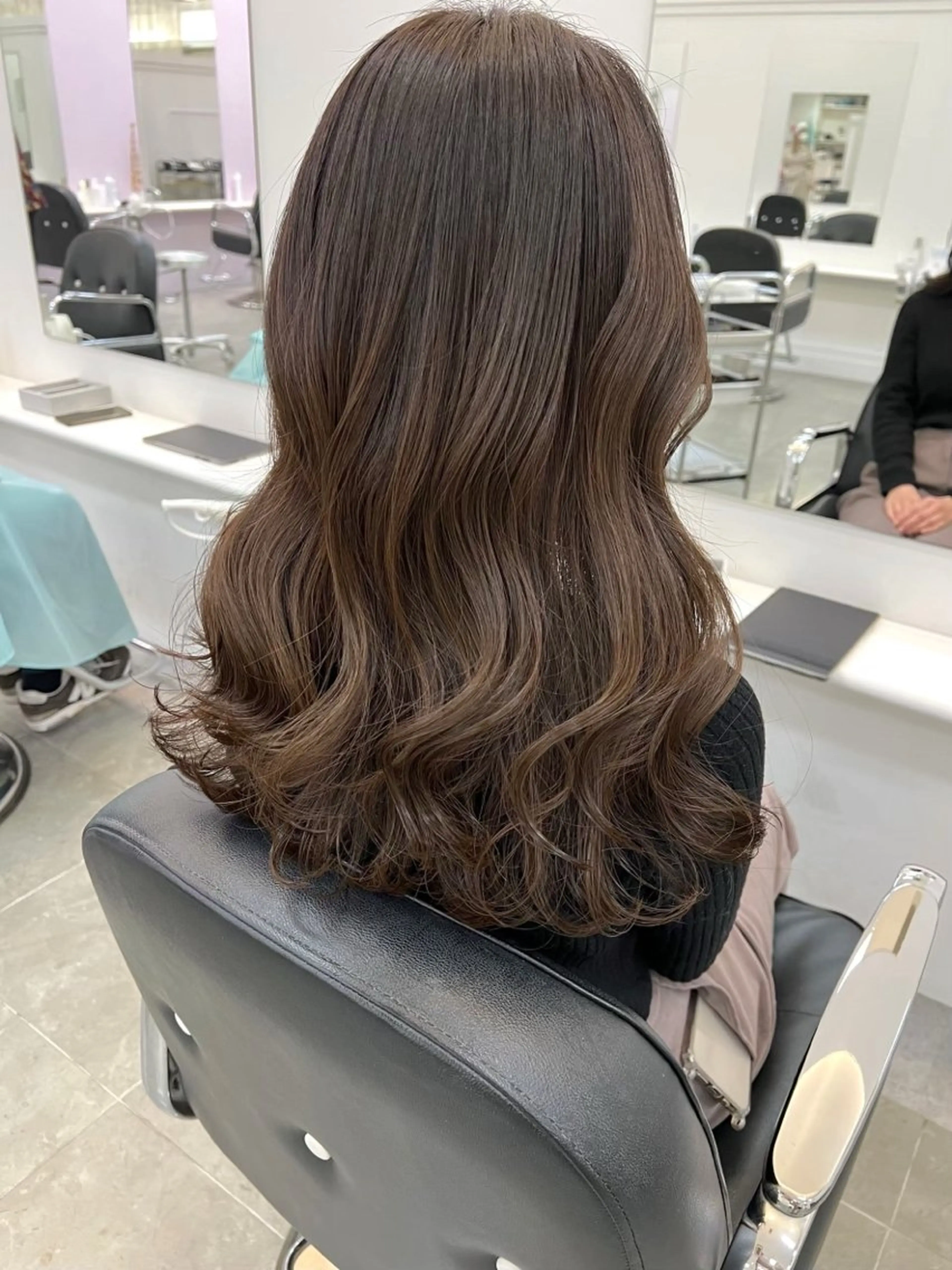 ロング カラー ヘアカラー トリートメント ParveMix🍀 藤原愛未のヘアスタイル