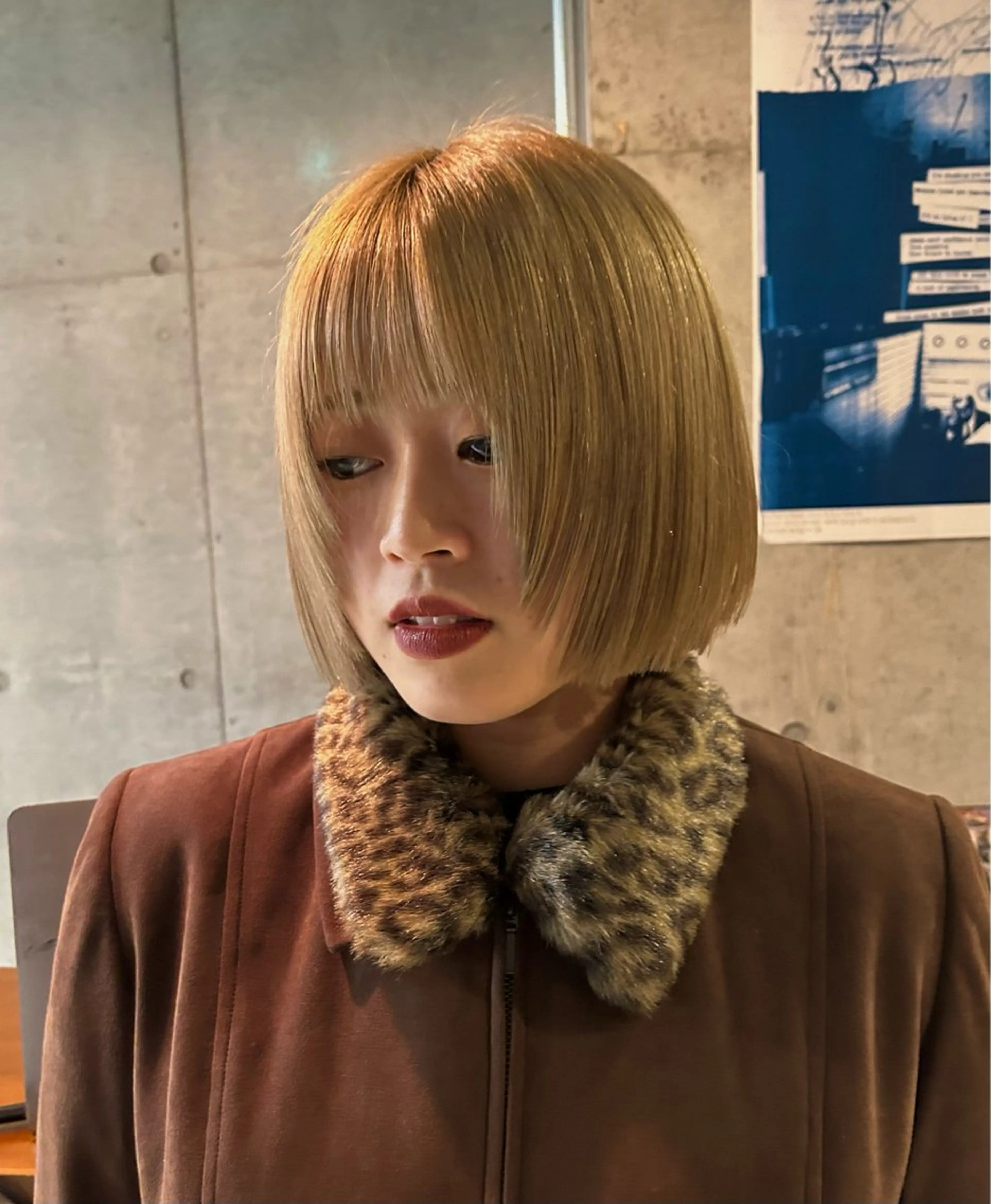 ショート ボブ 顔周りカット レイヤーカット 石原 実のヘアスタイル