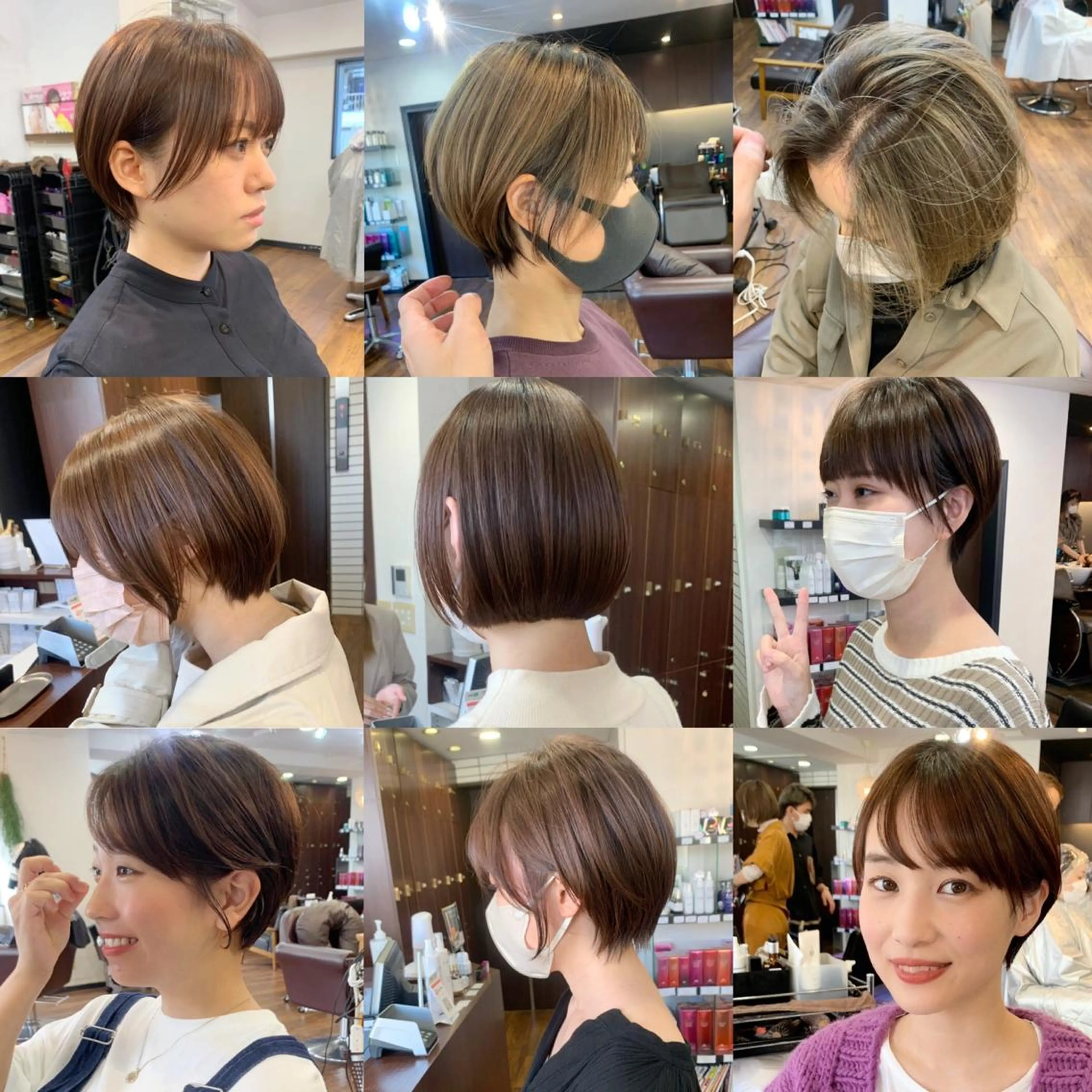 ショート 縮毛矯正/ショート/ レイヤー/畑中正敏のヘアスタイル