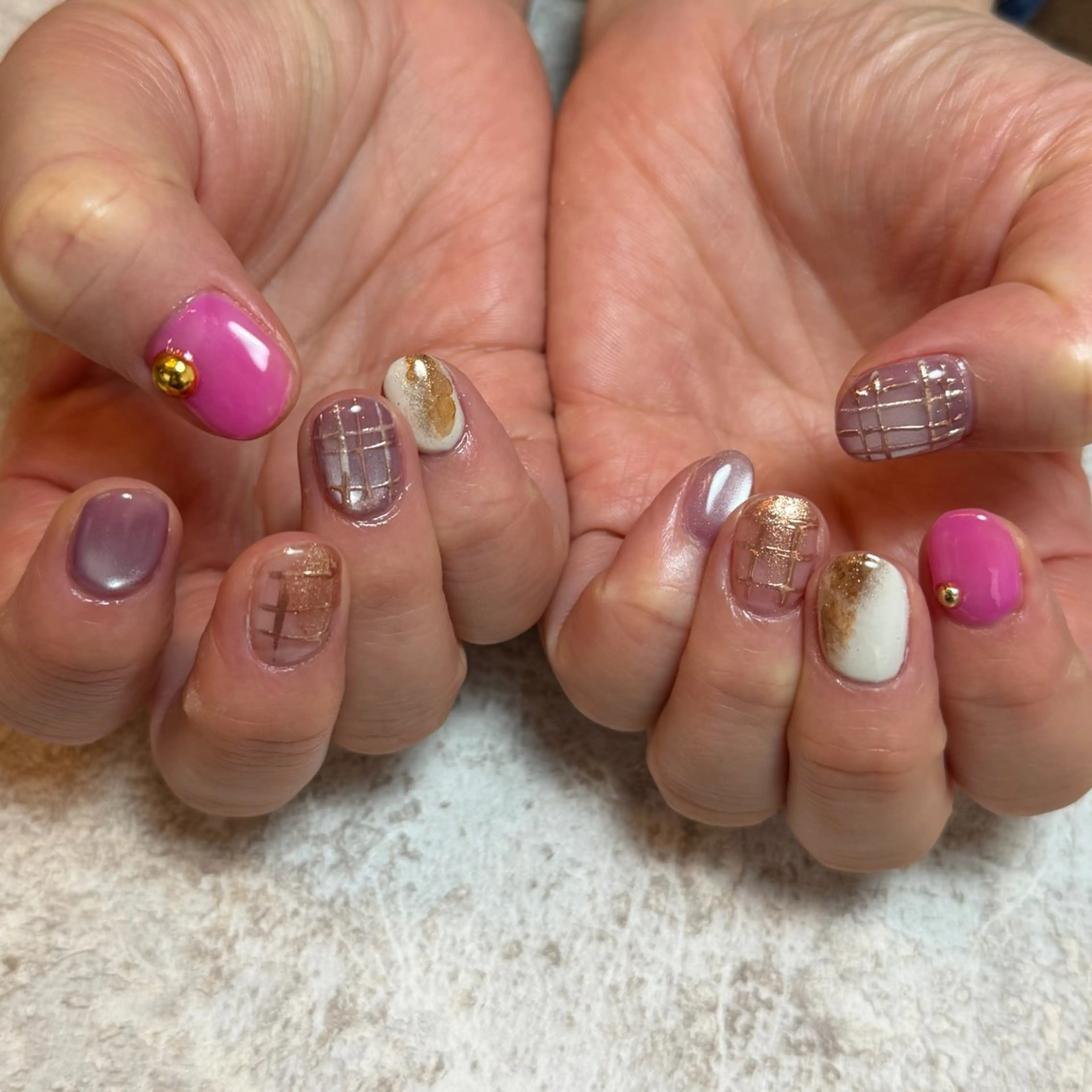 ネイル 自由が丘サロン あやめ💅のネイルデザイン