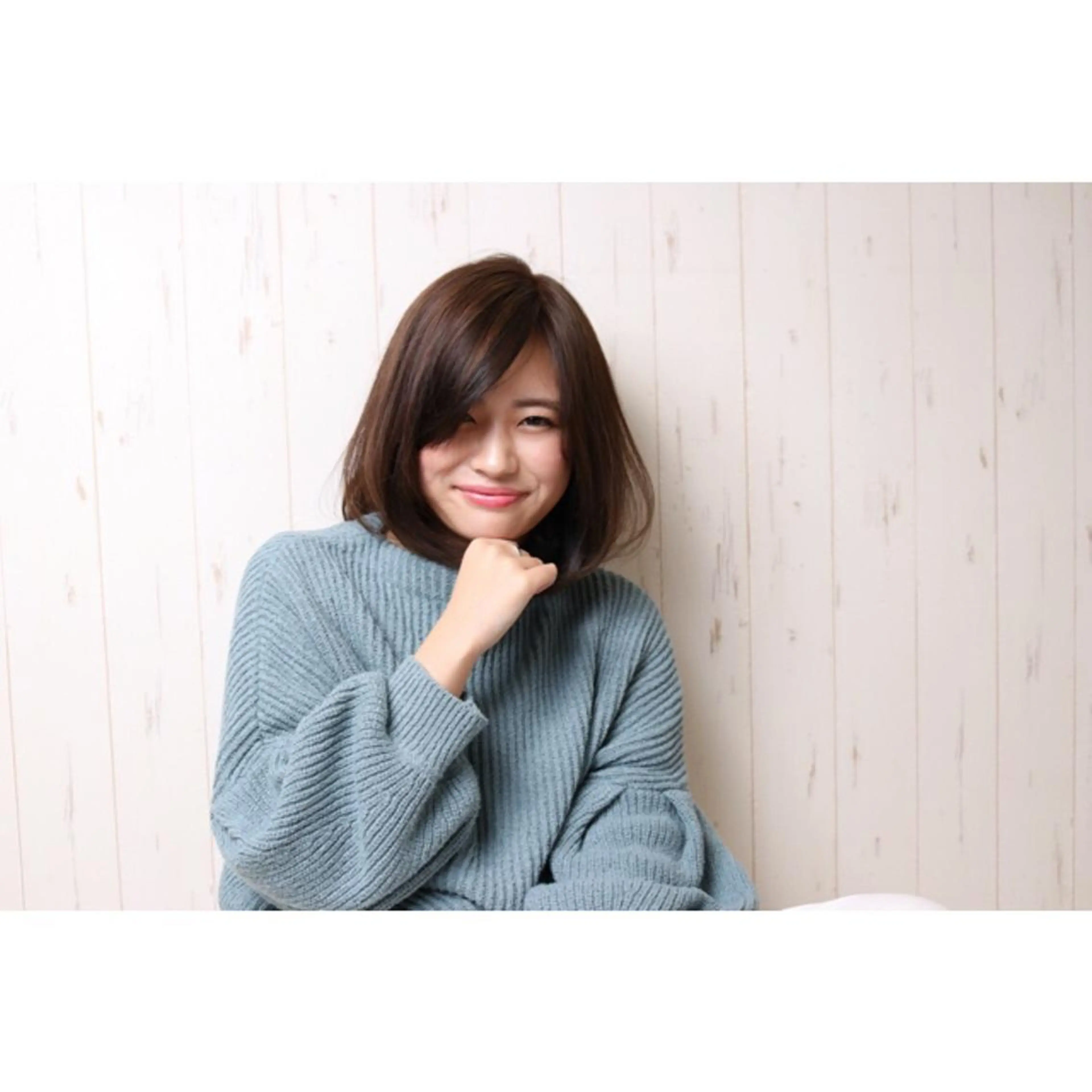 ミディアム カラー ボブ KAIzen. tomoのヘアスタイル